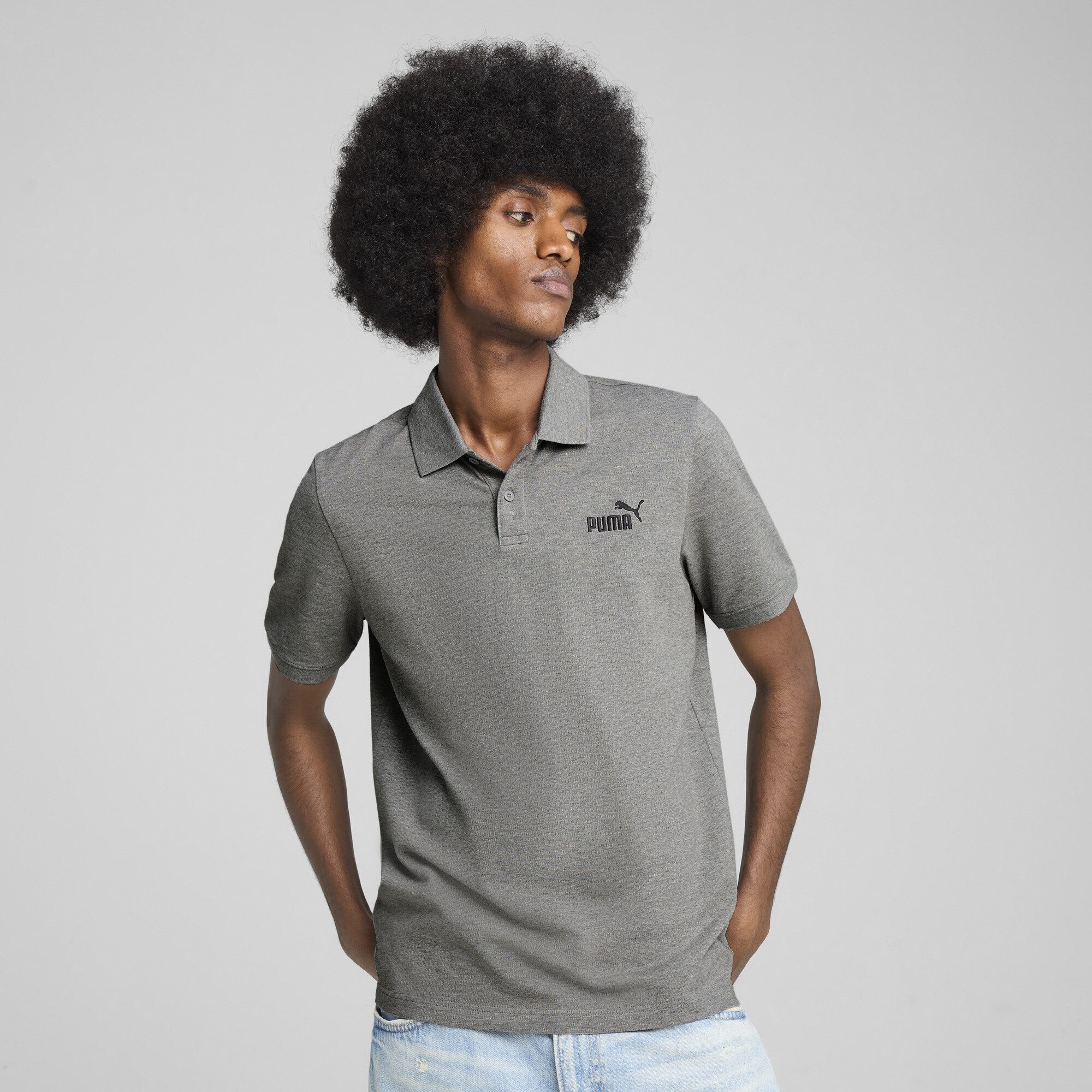 PUMA Poloshirt Essentials No. 1 Logo Pique-Poloshirt Herren günstig online kaufen