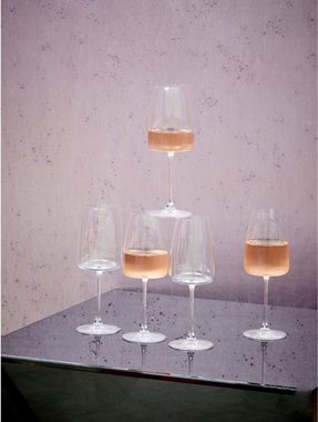 Asphald Glas 4er Set Villa Kristallglas Weingläser Softdrinkglas Saft Wasserglas, Schönes Design
