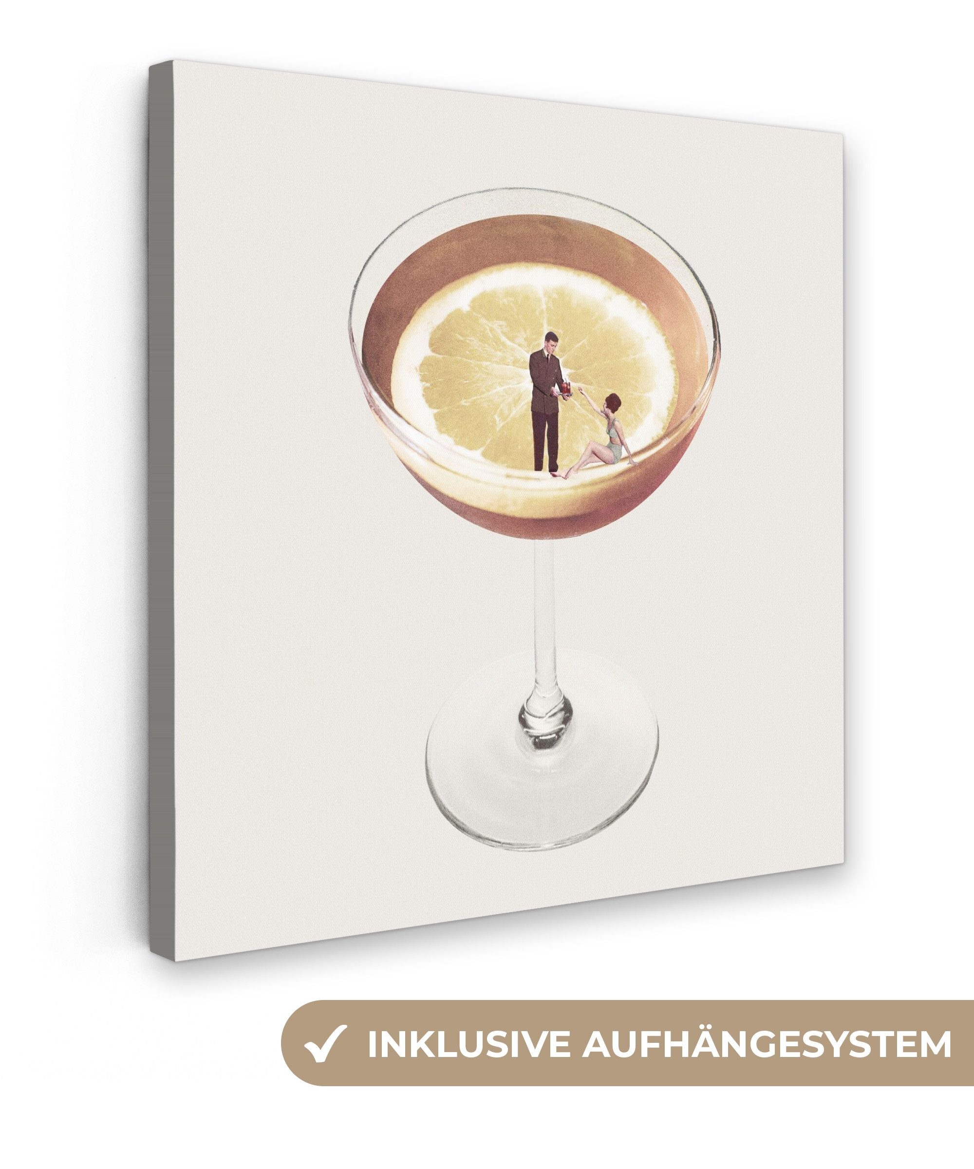 OneMillionCanvasses® Leinwandbild Alkohol - Jahrgang - günstig online kaufen