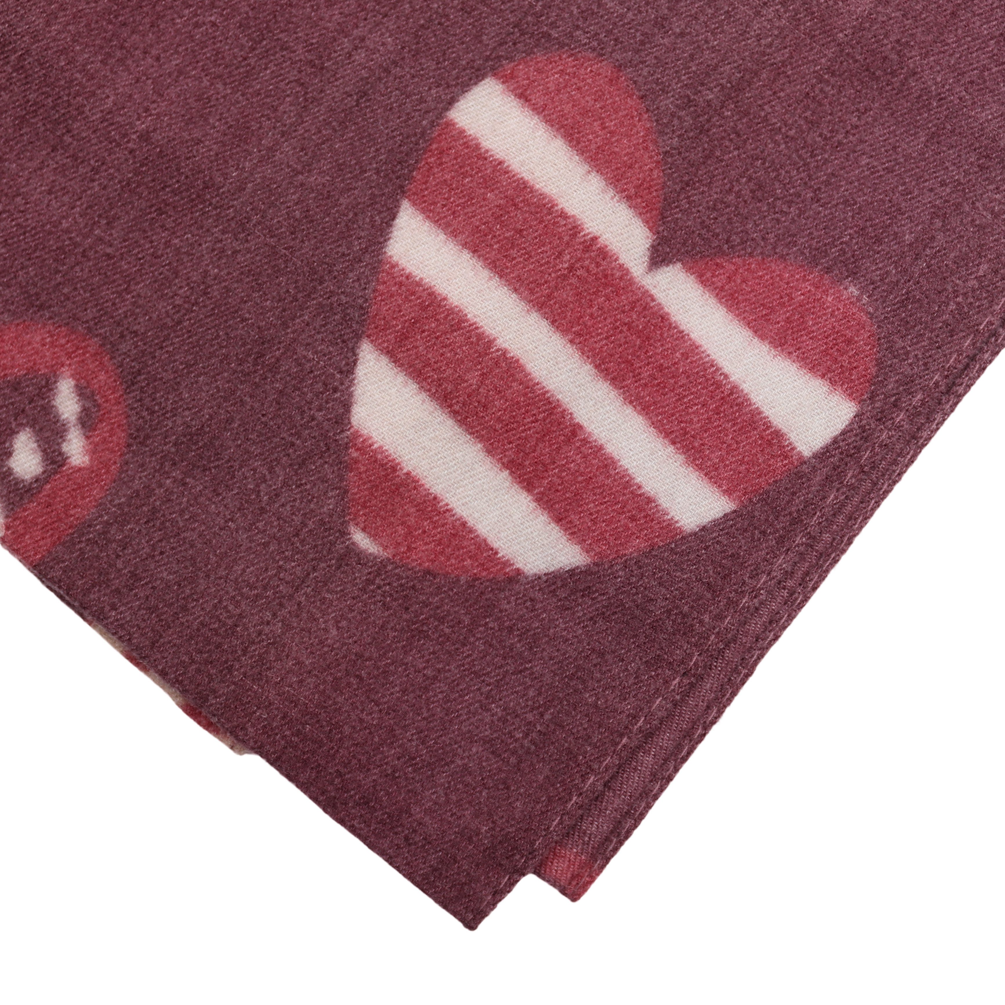 MIRROSI Loop Damen Loopschal 100% Viskose, etwas dickerer Stoff, (ca. 160x40cm zweimal um den hals wickelbar, Neue Kollektion Herbst/Winter 2026), weicher Rundschal mit Herzmuster ideal für Herbst/Winter