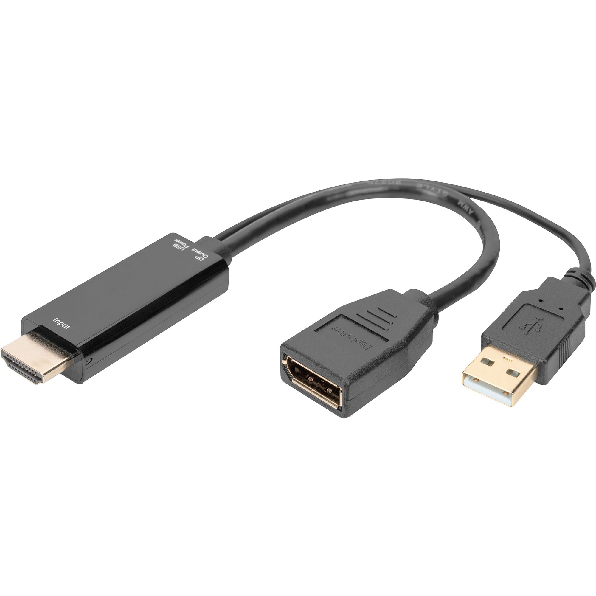 Digitus Digitus 4K HDMI auf DisplayPort Adapter Audio- & Video-Kabel