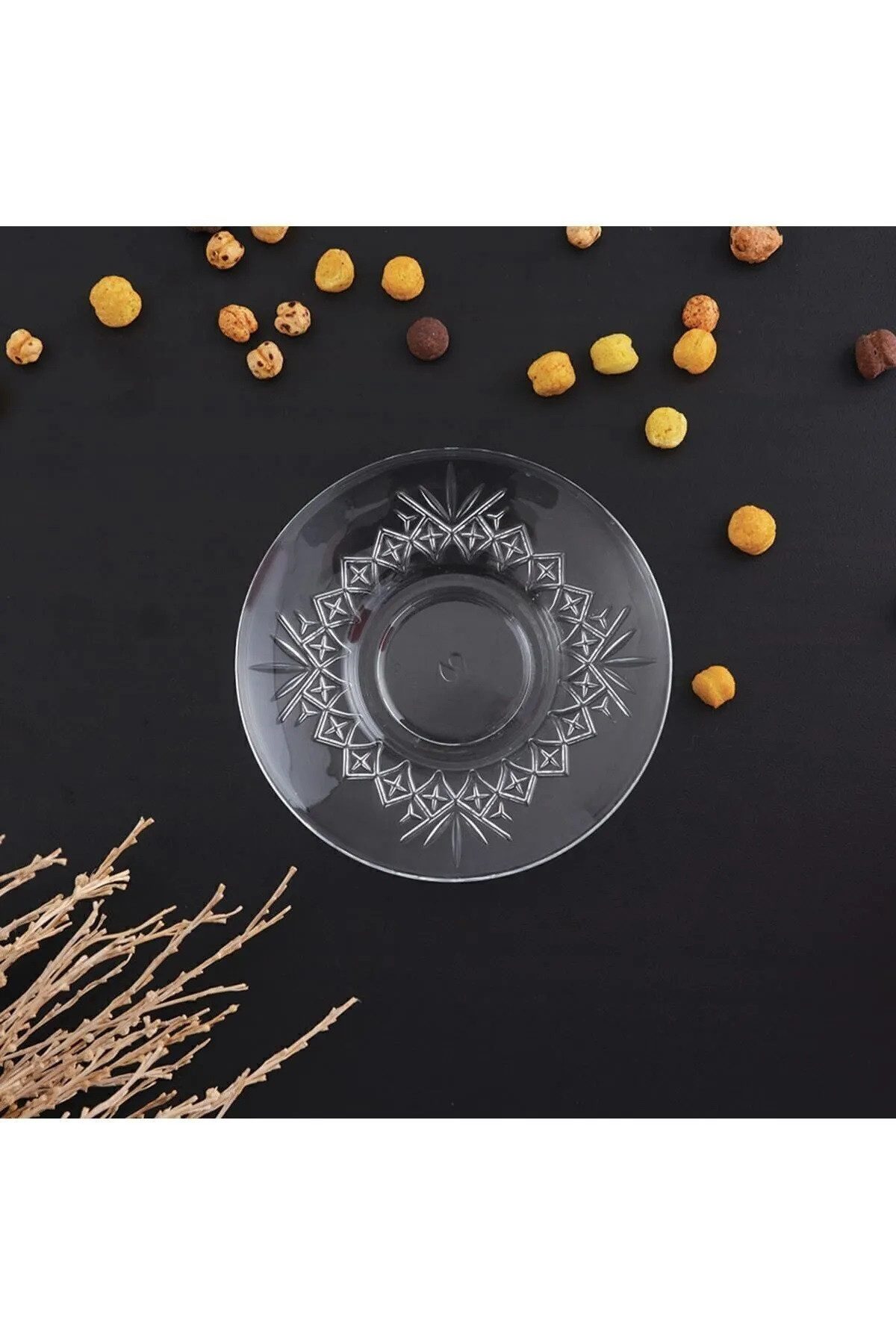 Pasabahce Untertasse Timeless Elegante Teeteller im 6er Set Klare Unterteller, (6 St)