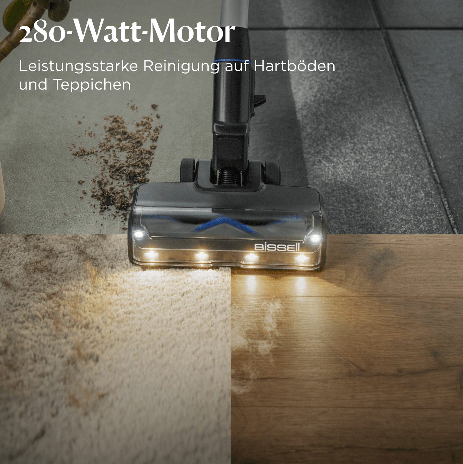 Bissell Akku-Stielstaubsauger 4093N PowerClean FurGuard Select, 0 W, beutellos