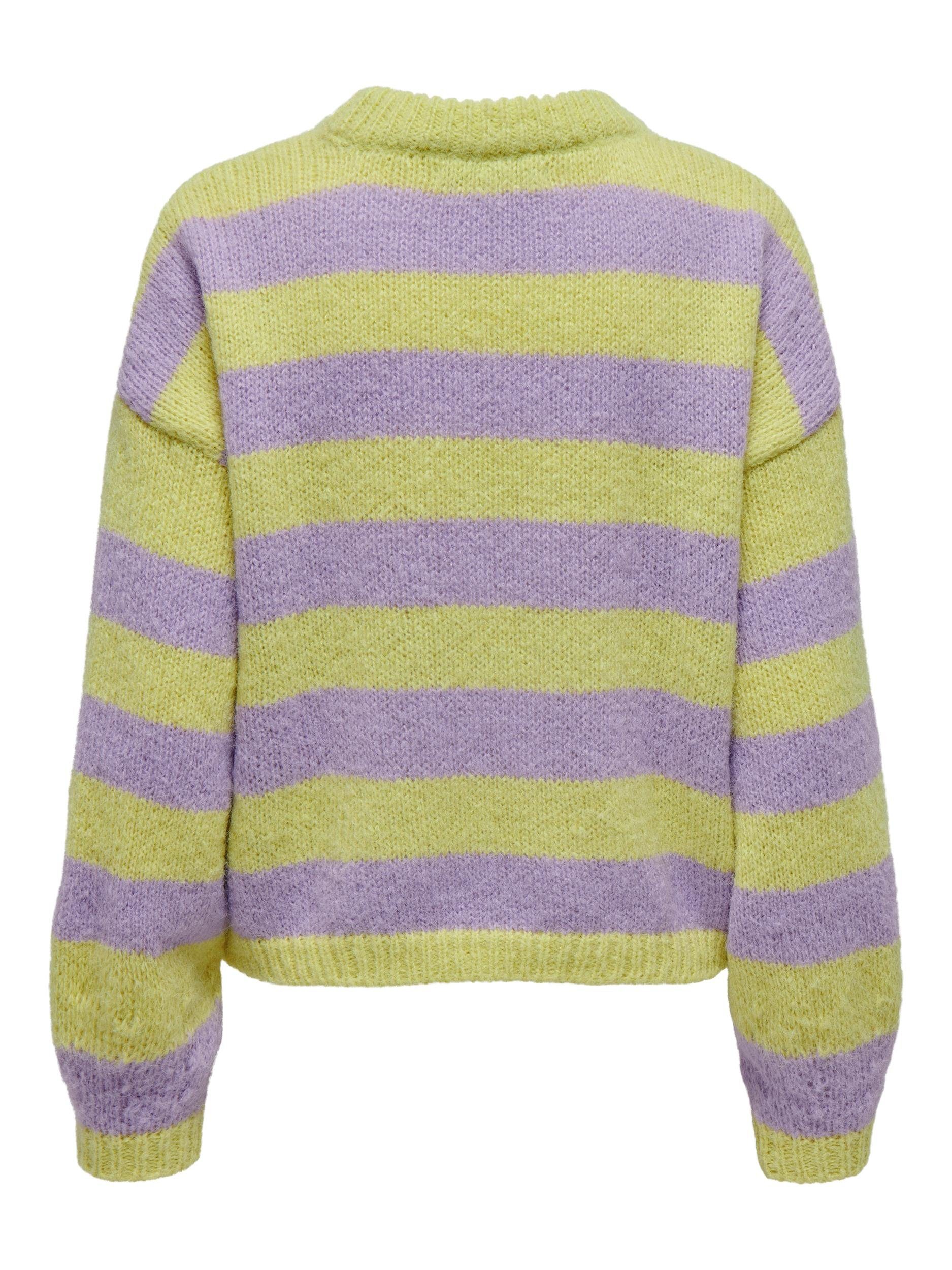 Strickpullover ONECK KNT ONLBUBBLE ONLY LS STRIPE LIFE