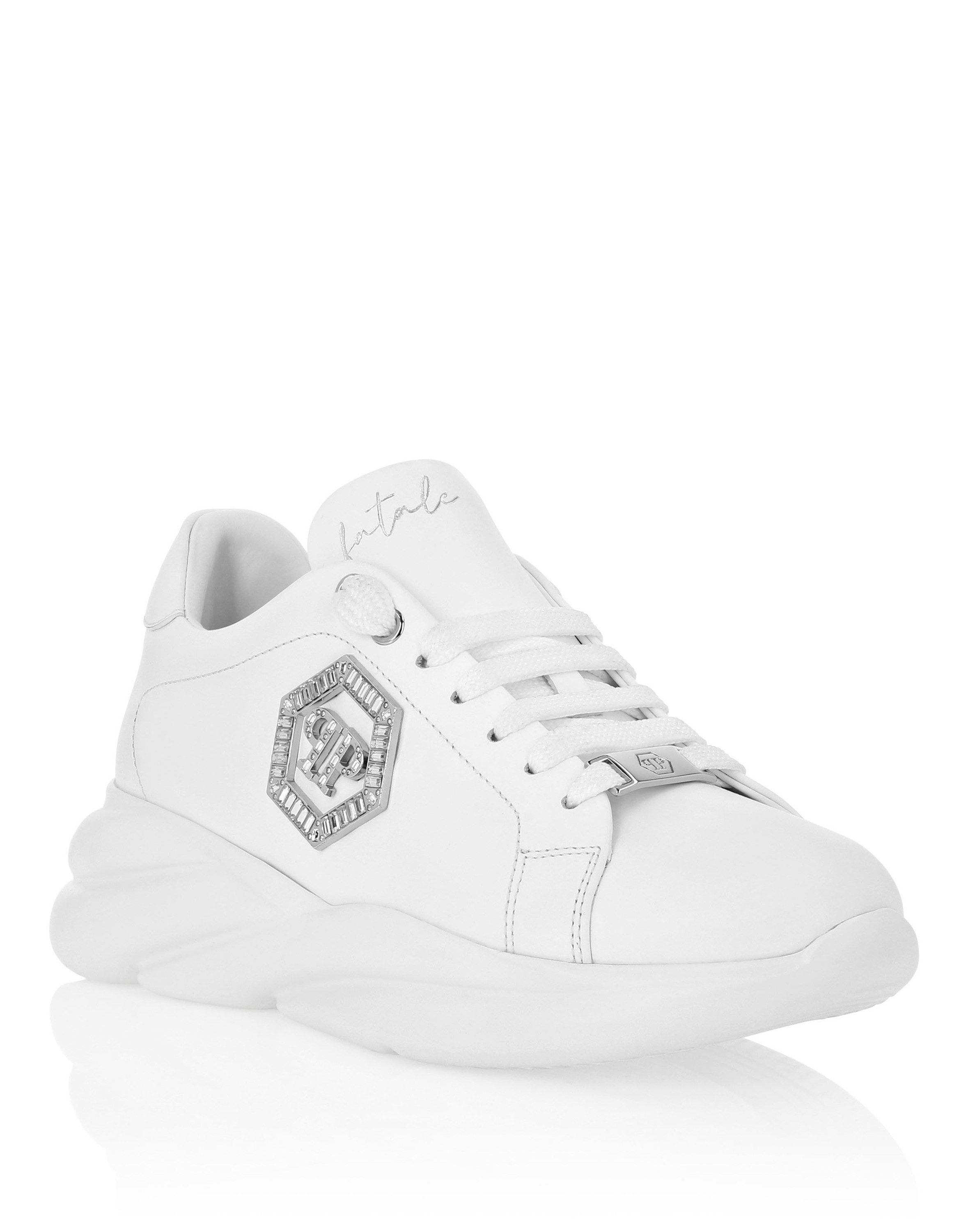 PHILIPP PLEIN Nappa Leather Runner Crystal Fatale Кросівки