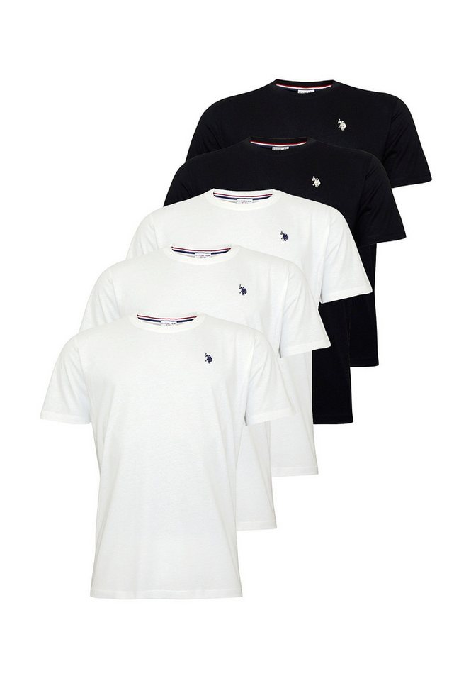U.S. Polo Assn. T-Shirt T-Shirt Kurzarmshirt 5er Pack (5-tlg., 5)