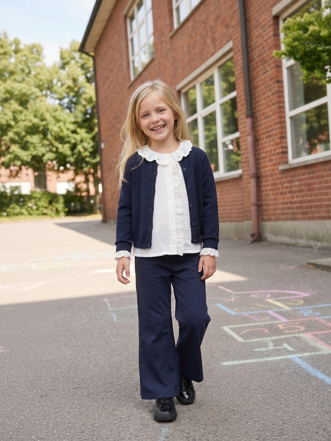 vertbaudet Treggings Weite Mädchen Treggings BASIC