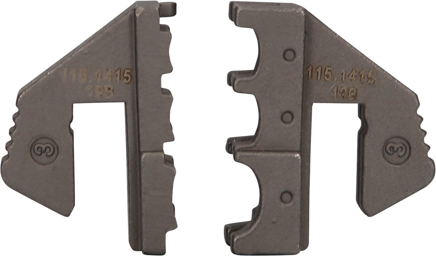 KS Tools Crimpzange Paar Crimp-Einsätze für isolierte Kabelschuhe, Ø 0,5 - 6 mm (115.14