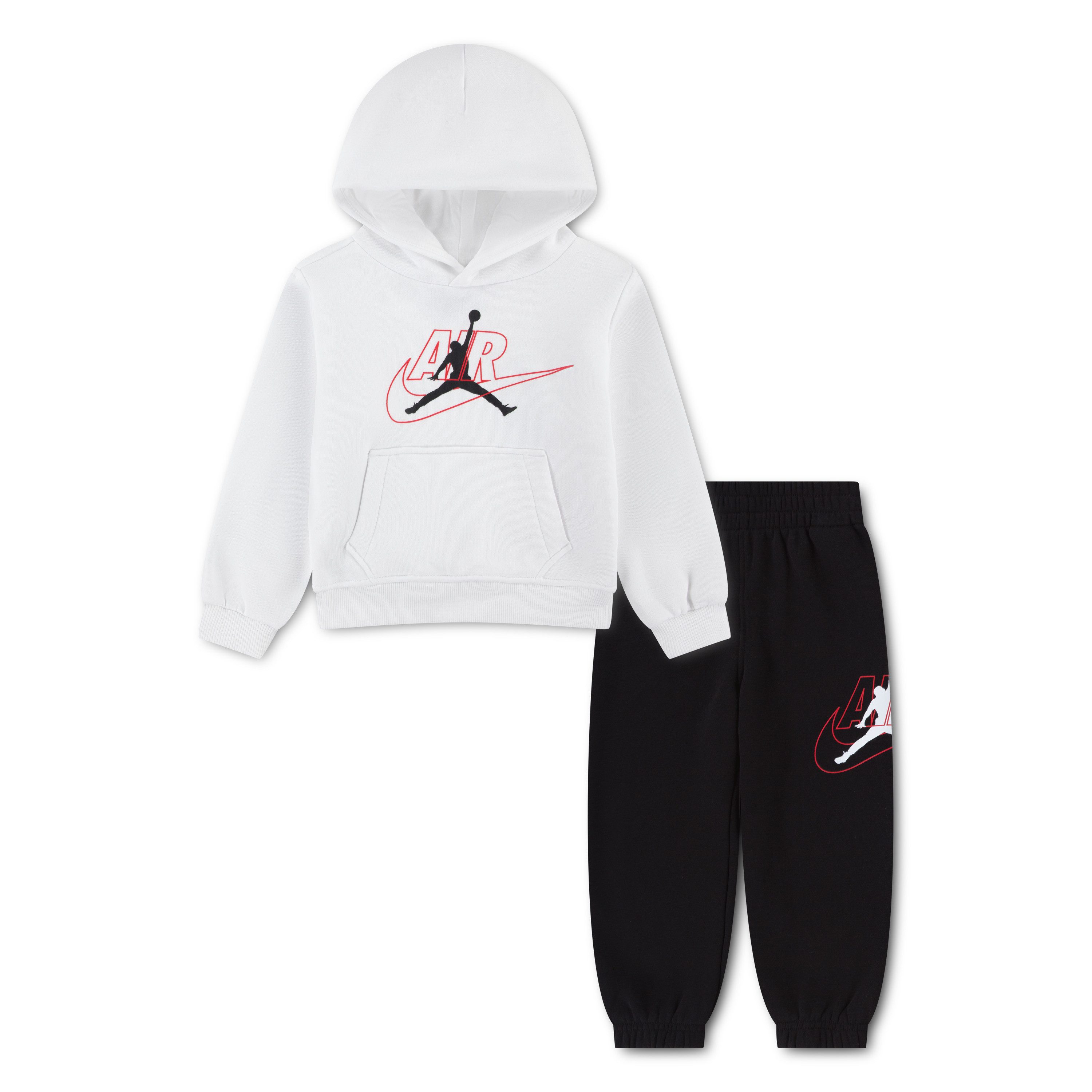 Jordan Jogginganzug (2-tlg), 2-teiliges Set, mit Kapuzenshirt, aus Baumwolle und Polyester