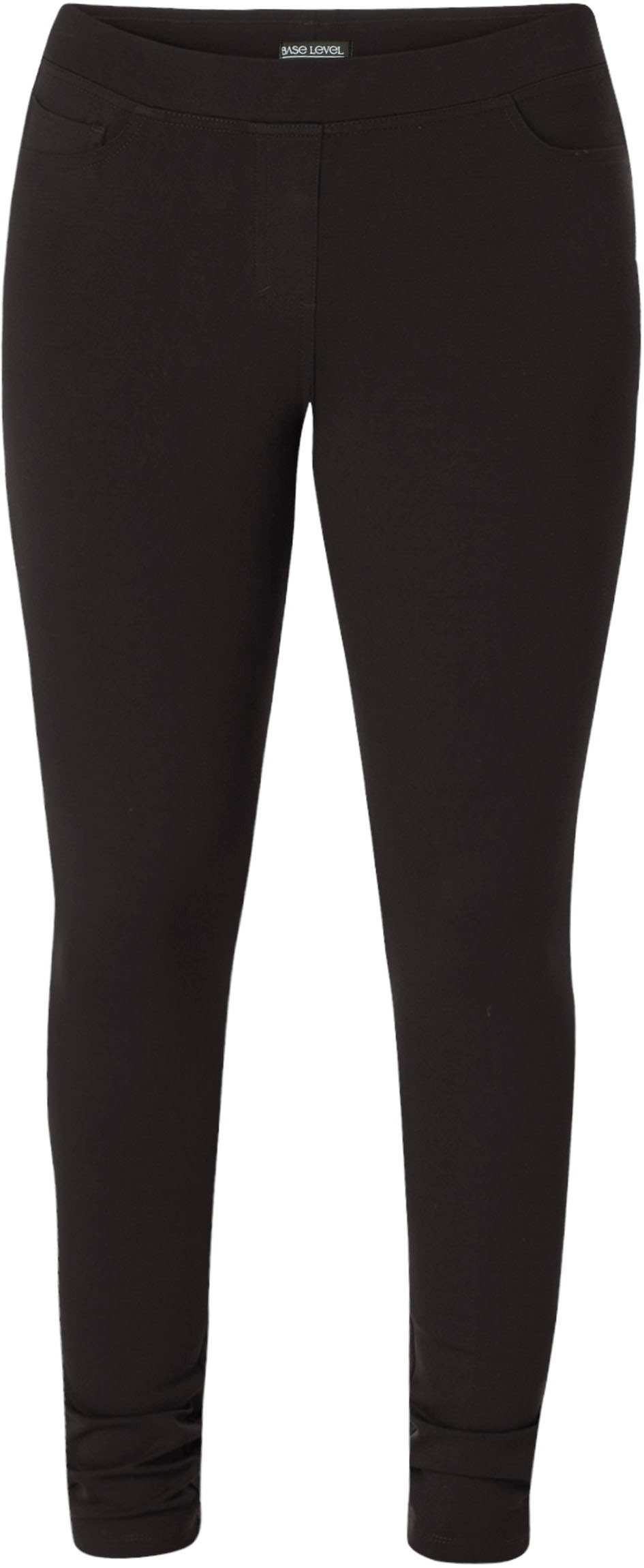 Base Level Jeggings Ornika black in Material Bequemes Skinny-Fit-Optik