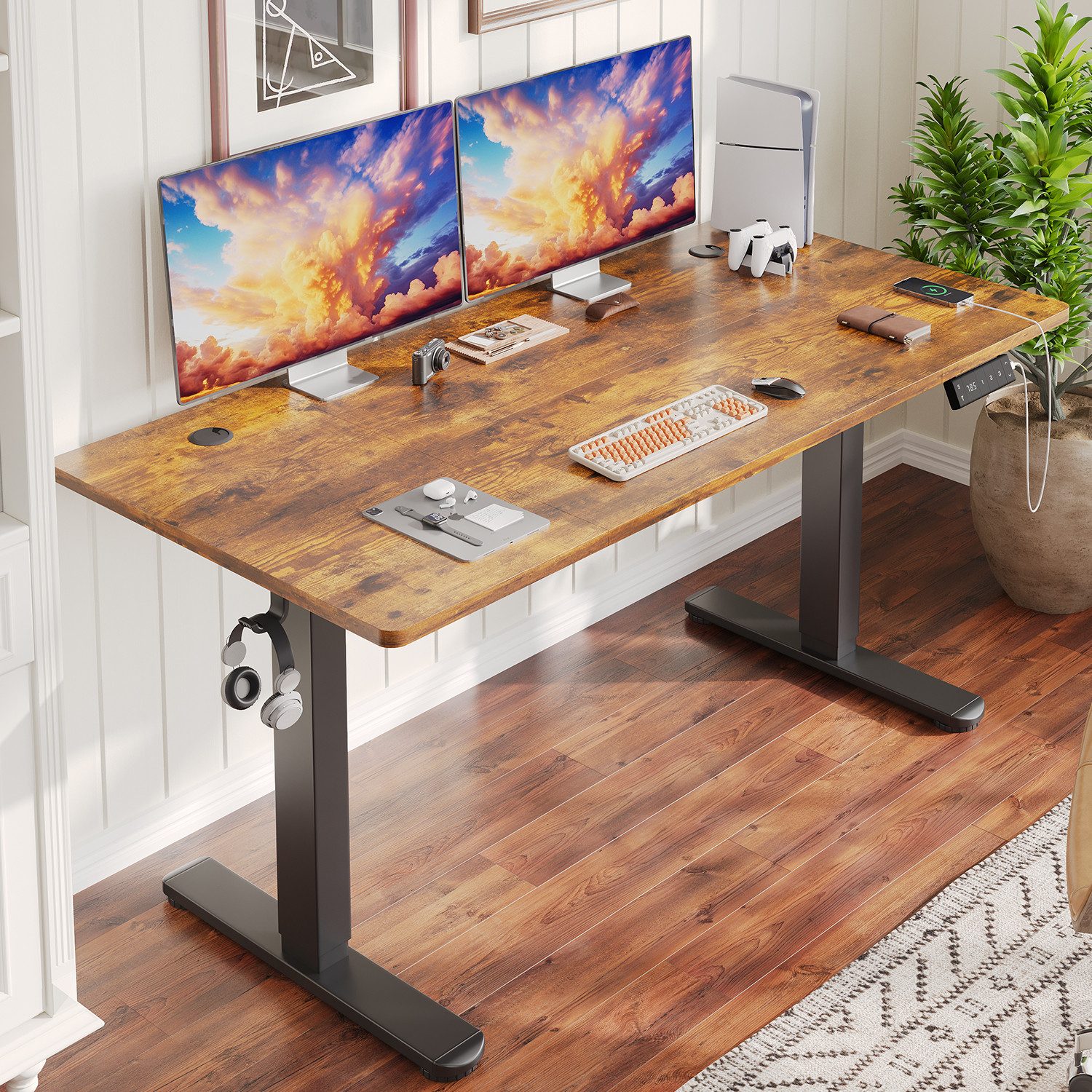 HOMALL Schreibtisch Höhenverstellbarer Schreibtisch mit 3 Höhen-Speicherfun günstig online kaufen