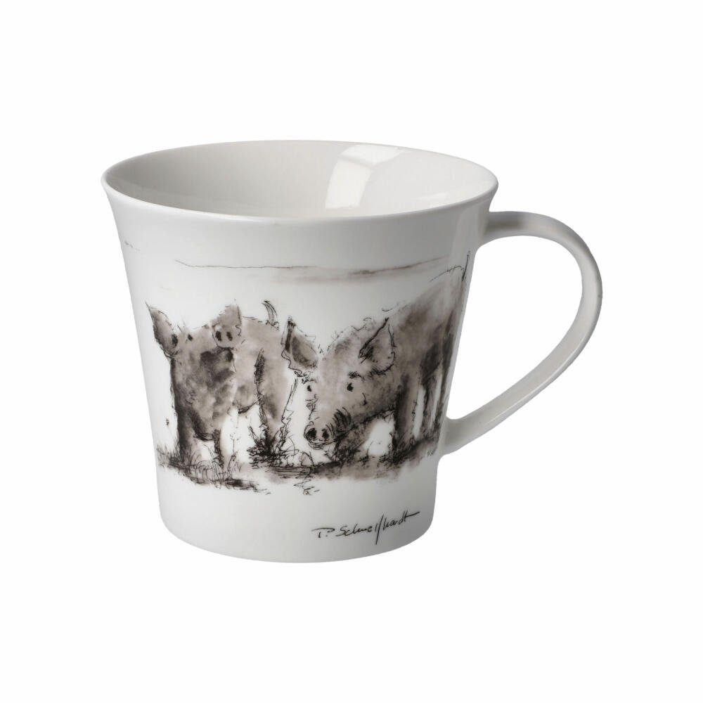 Goebel Becher Coffee-/Tea Mug Schnellhardt - Schwein gehabt!, Fine Bone China