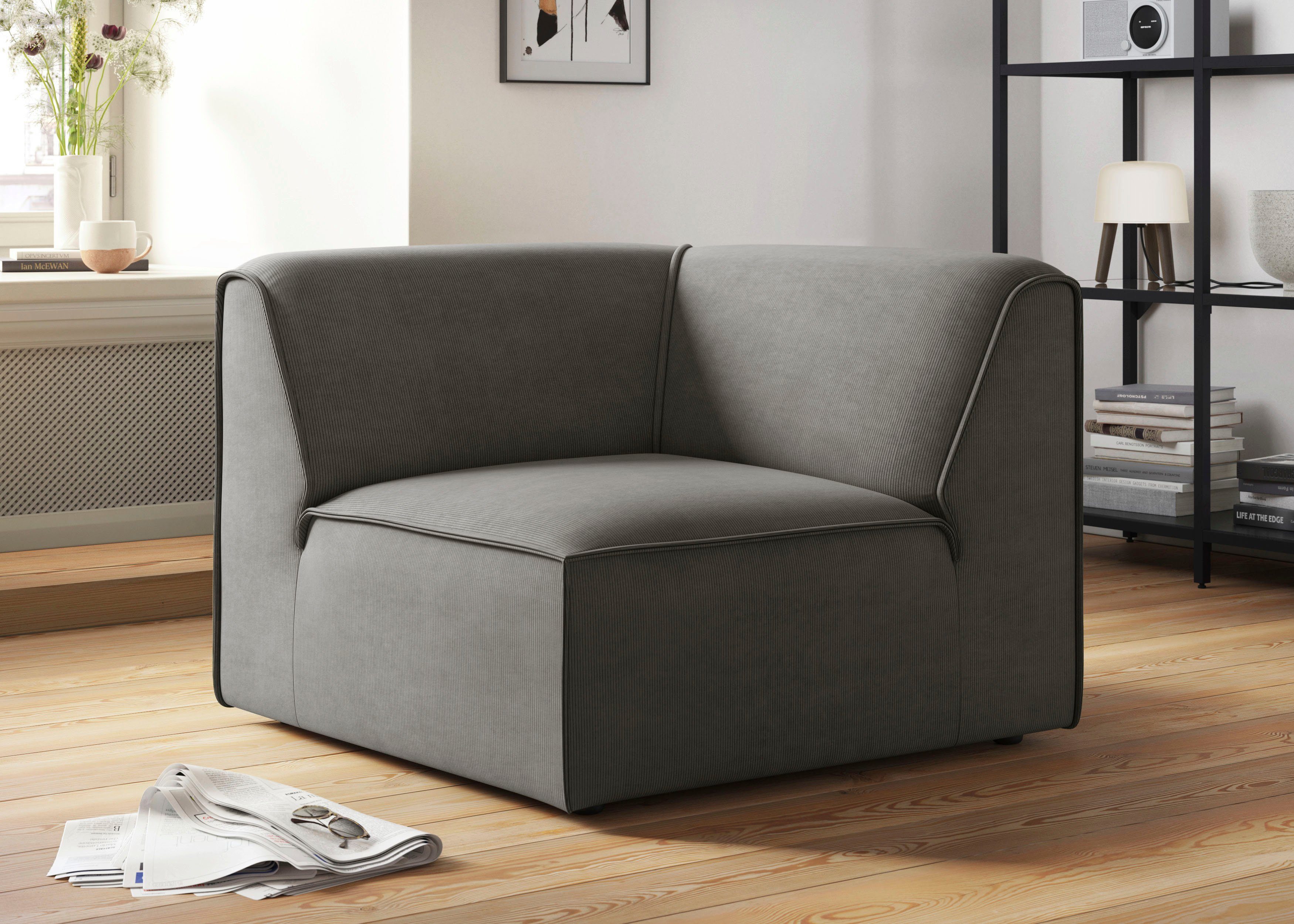RAUM.ID Sofa-Eckelement Merid, Sofaelement, Maße B/T/H: günstig online kaufen