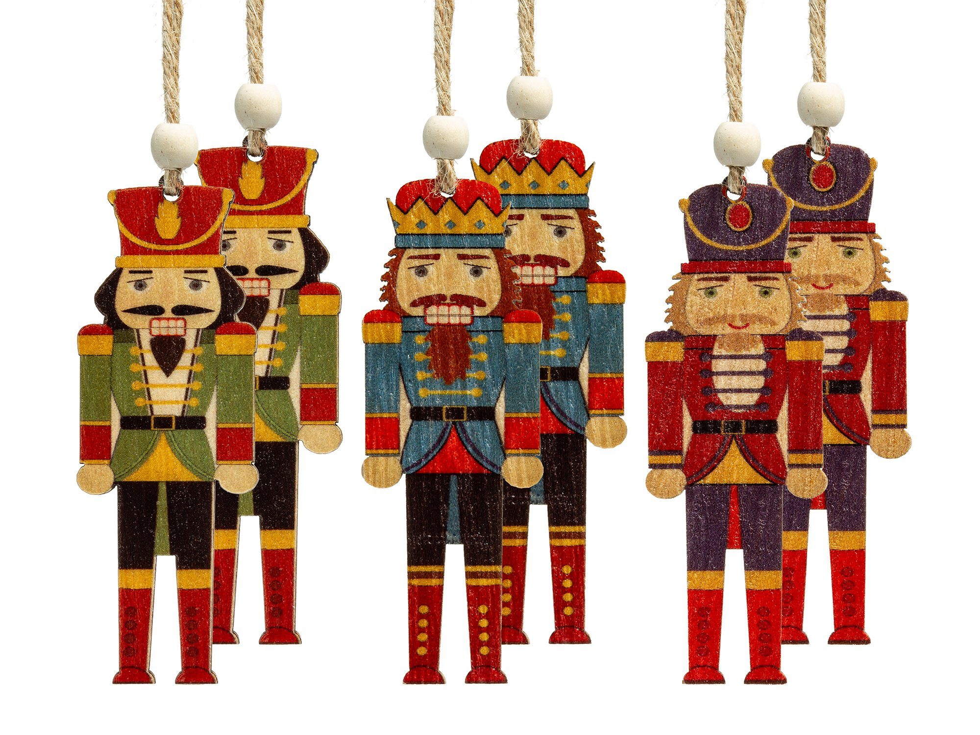 SIKORA Christbaumschmuck BS697 Nussknacker Holz Figur Weihnachtsbaum Anhäng günstig online kaufen