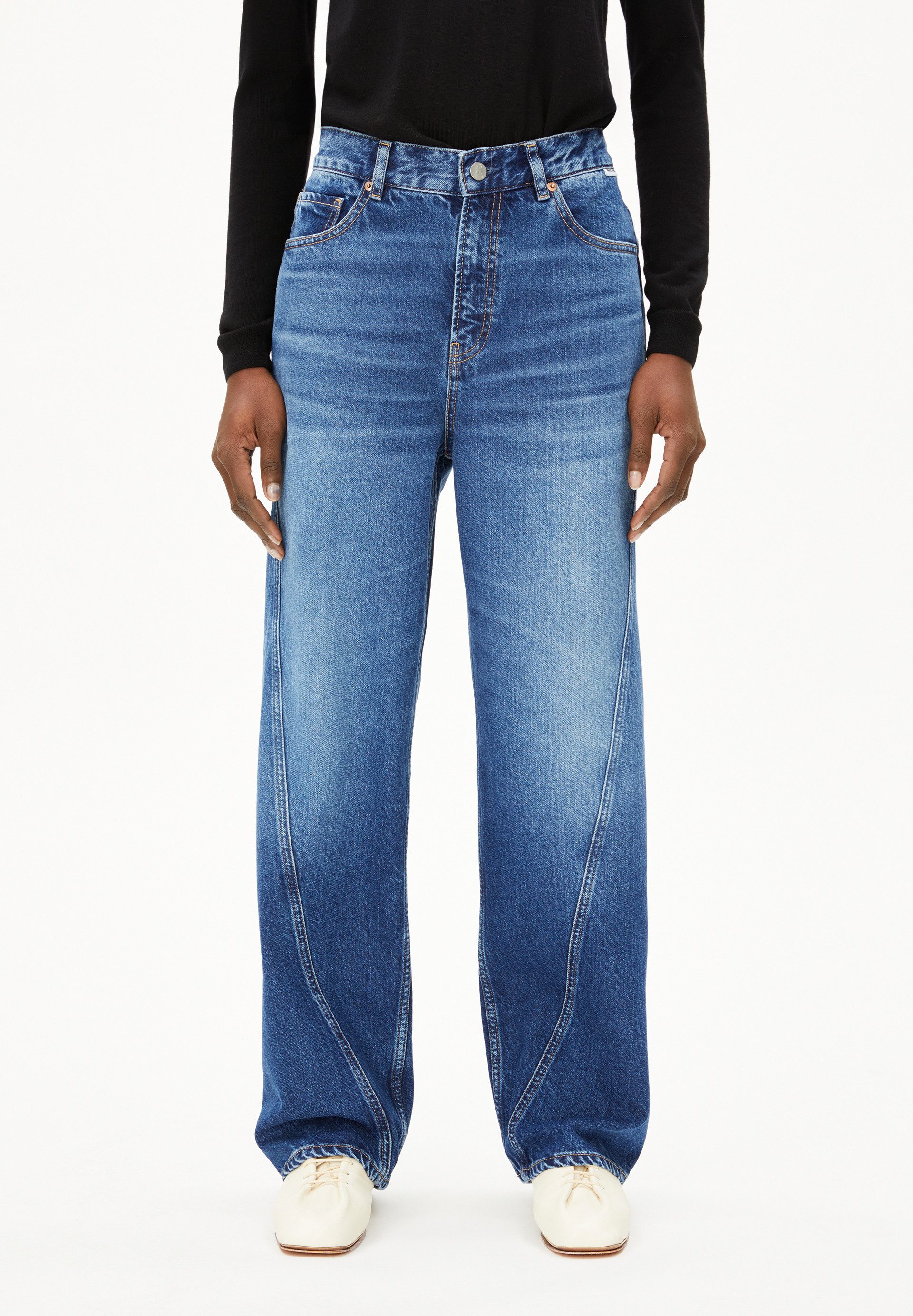 Armedangels Boyfriend-Jeans HAAYI Wide Leg Low günstig online kaufen