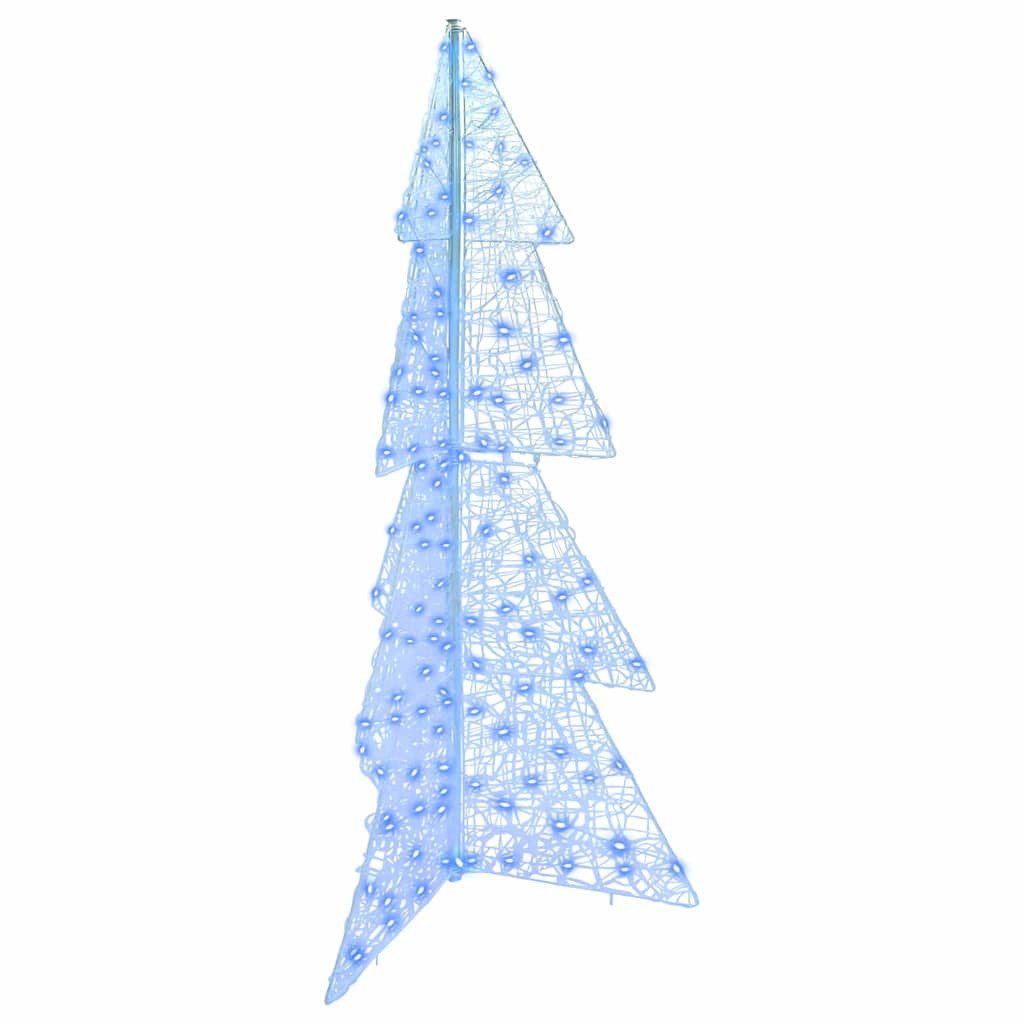 vidaXL Christbaumschmuck Weihnachtsbaum 160 LEDs Blau 150 cm Acryl (1-tlg)