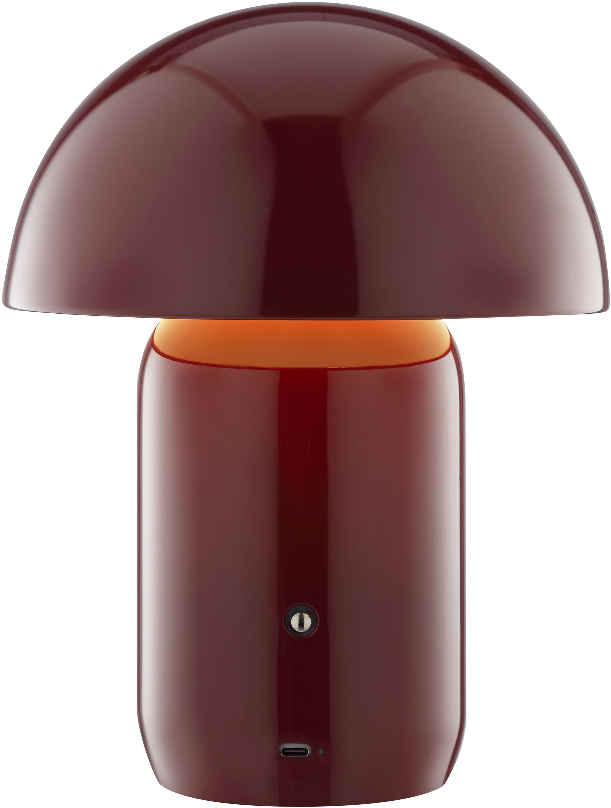 LeGer Home by Lena Gercke LED Tischleuchte Galilea, Dimmfunktion, LED fest integriert, Warmweiß, dimmbar, Ø 20 cm, Metall, Akku Tischlampe, Schalter mit Touchfunktion