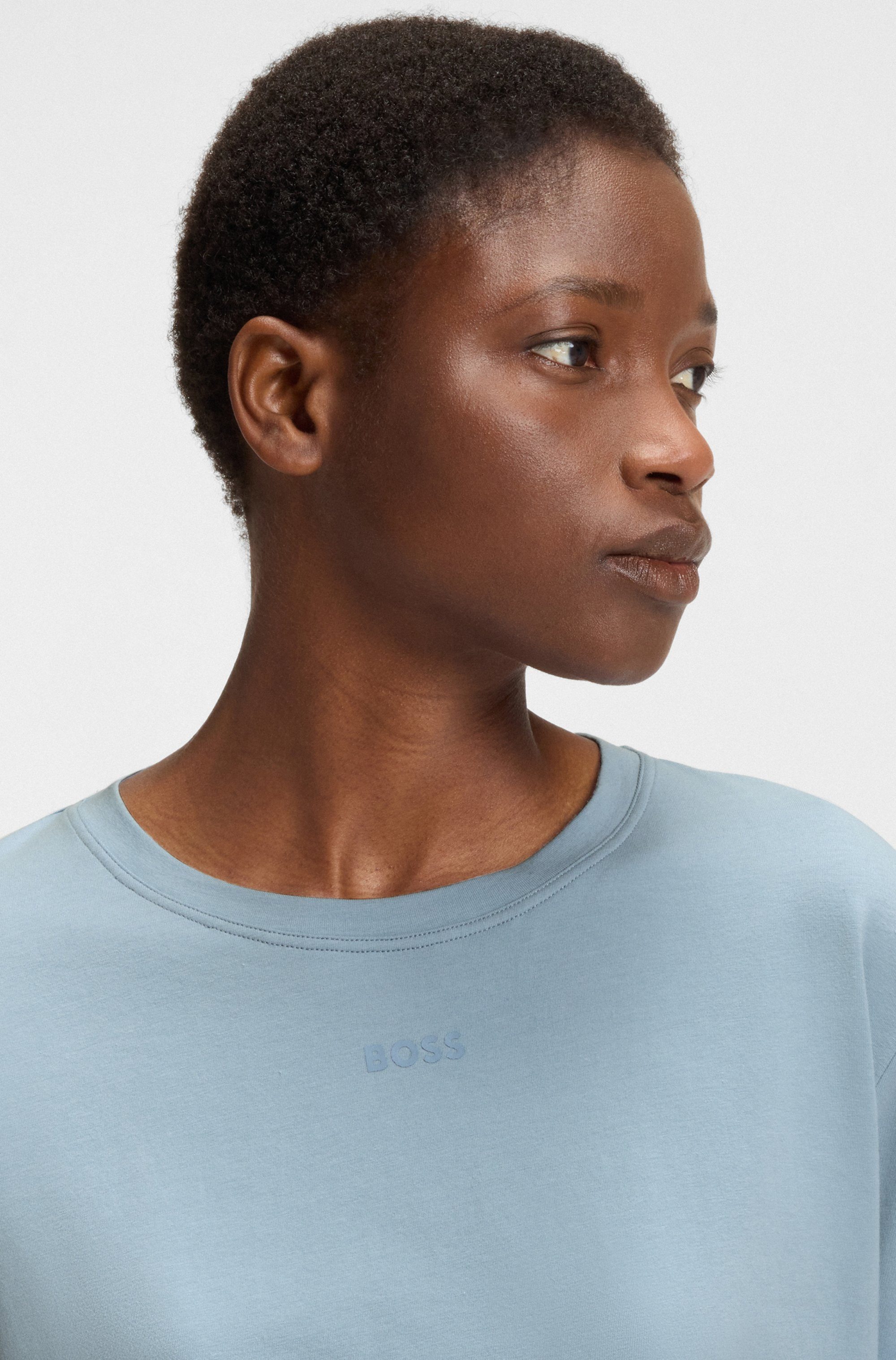 BOSS T-Shirt CI_T-Shirt mit BOSS Logo-Schriftzug & Label günstig online kaufen