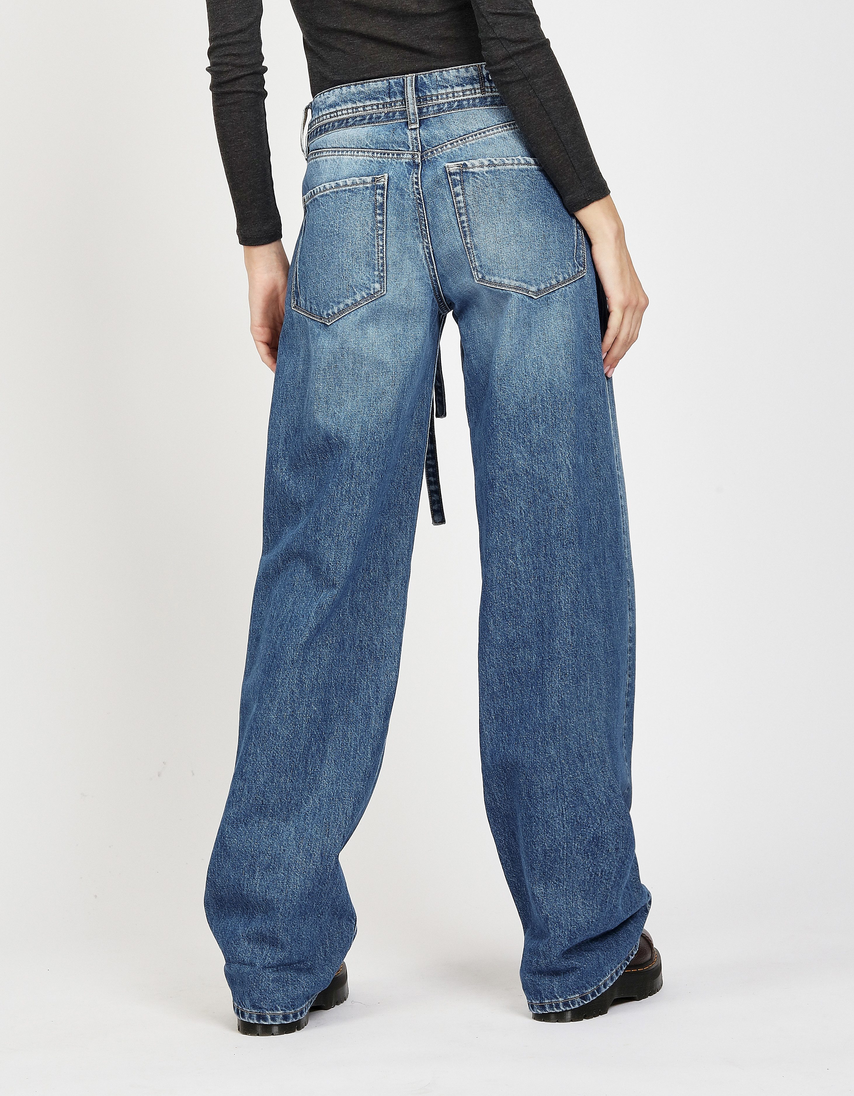 GANG Loose-fit-Jeans 94CLAIRE mit Bindegürtel und günstig online kaufen
