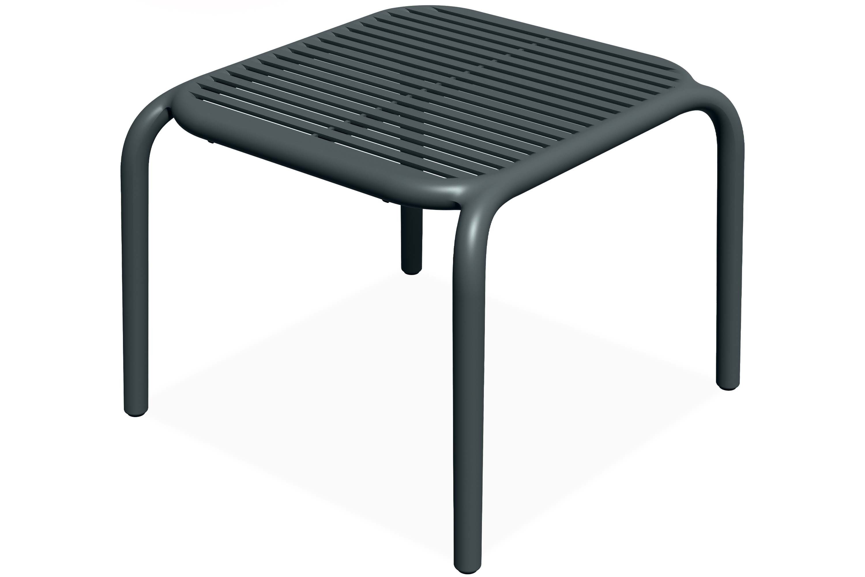 KONSIMO® Gartentisch FICCARI Terrassentisch Outdoor Kaffeetisch, hergestellt in der EU, Balkontisch, Wetterfestes Material, 100% recycelbar, Höhe: 41,5 cm