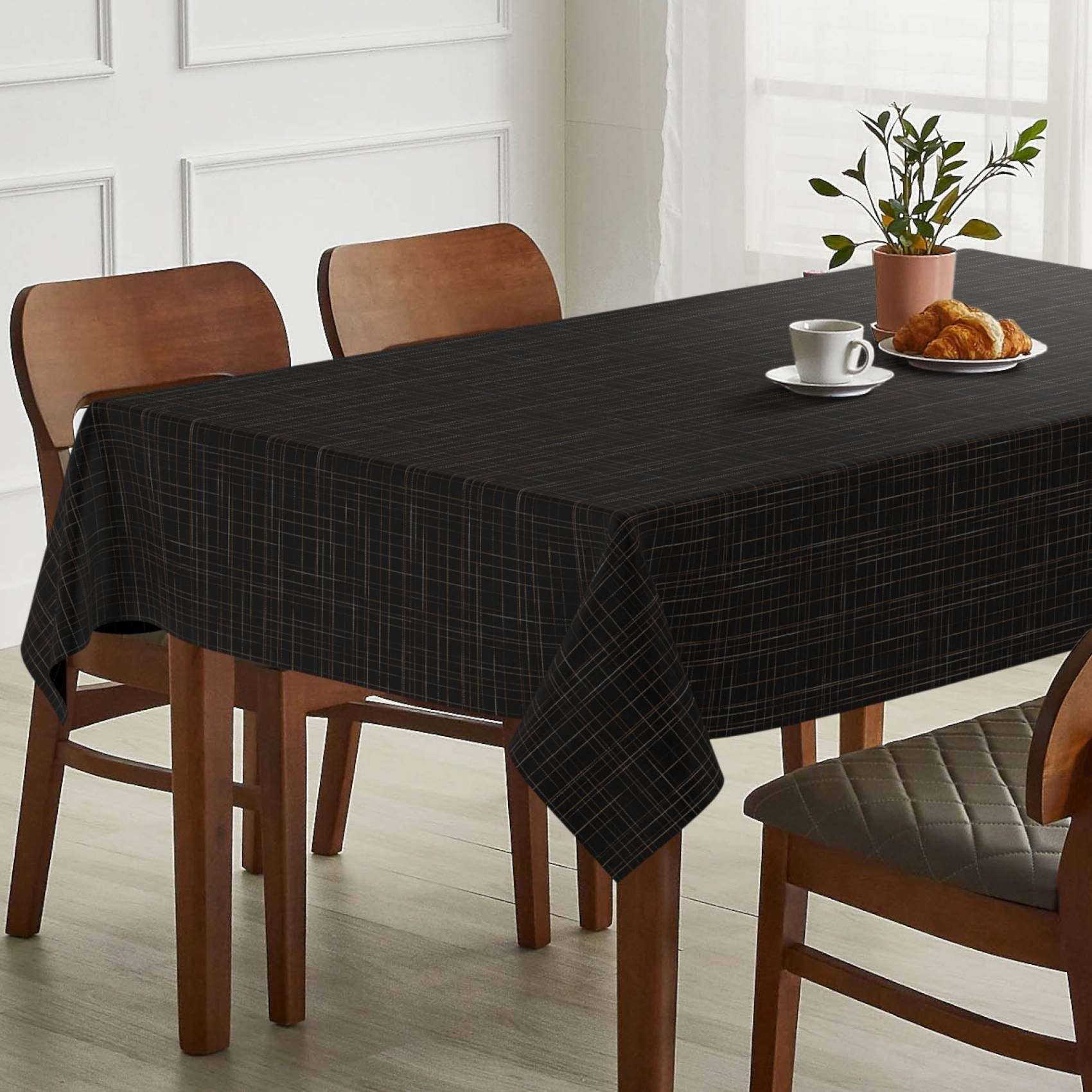 ANRO Tischdecke mit feiner Veredelung und Beschichtung Tischwäsche Stoff-Ti günstig online kaufen