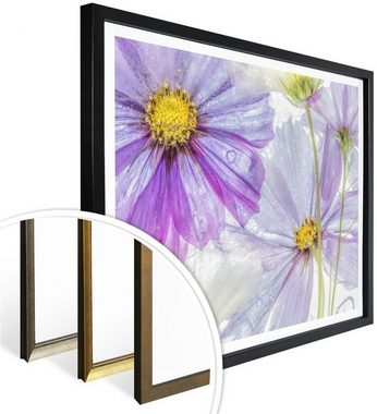 Wall-Art Poster Frozen Flowers, Blumen (1 St), Poster ohne Bilderrahmen