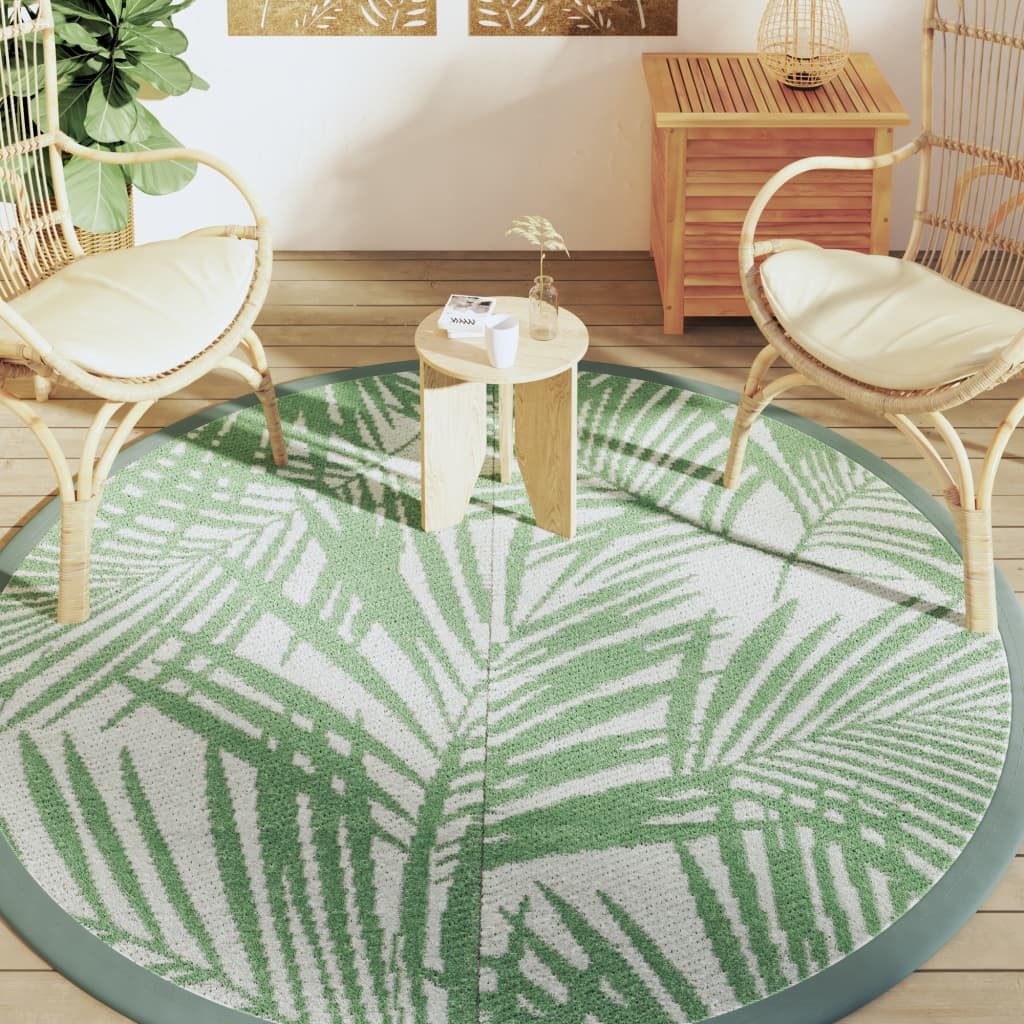 vidaXL Outdoorteppich Outdoor-Teppich ARAKIL Grün Ø200 günstig online kaufen