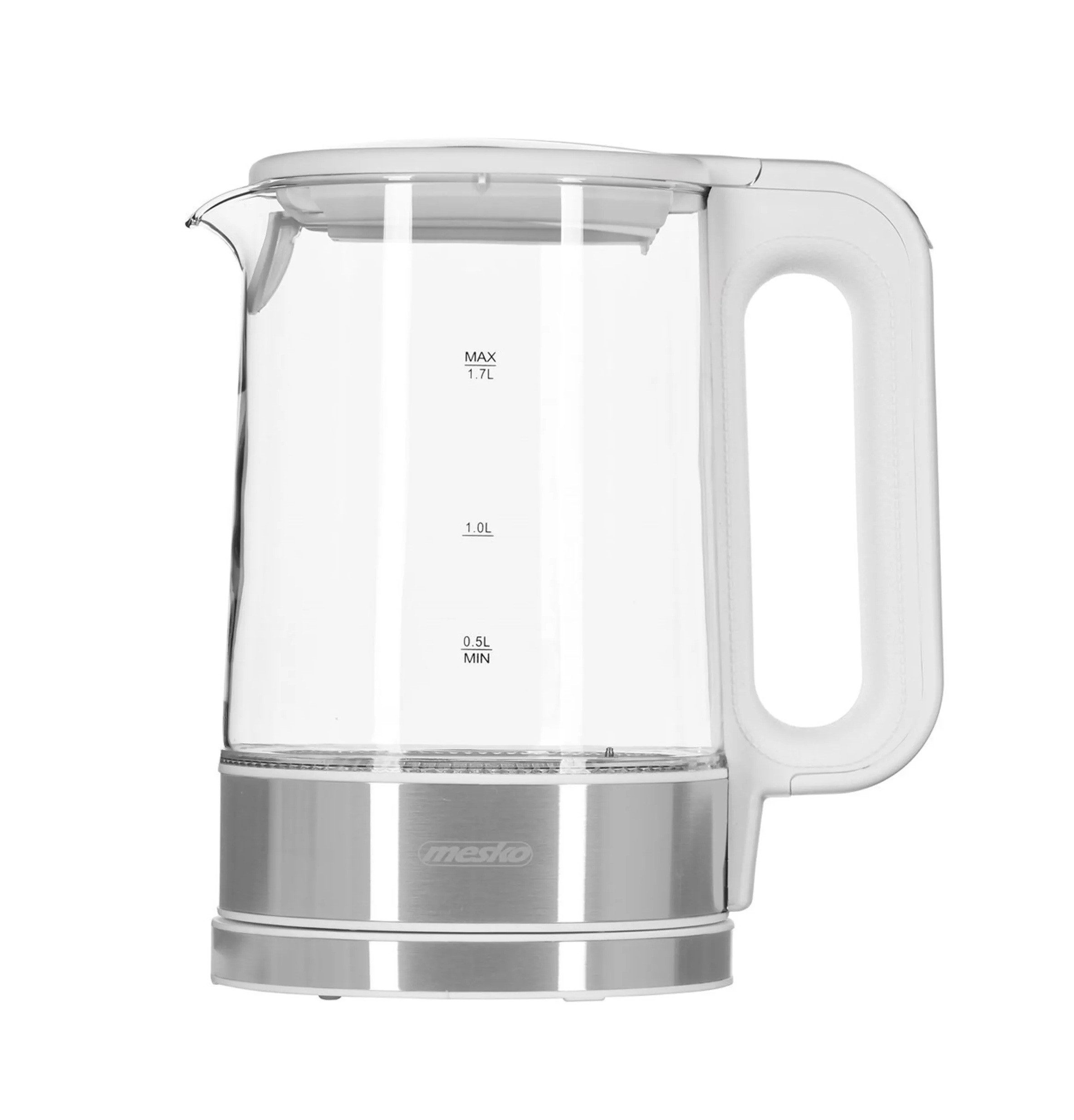 Mesko Wasserkocher MS 1301 1,7 L - 2200 W, mit Temperaturregelung & Warmhaltefunktion, 1.7 l, 2200 W