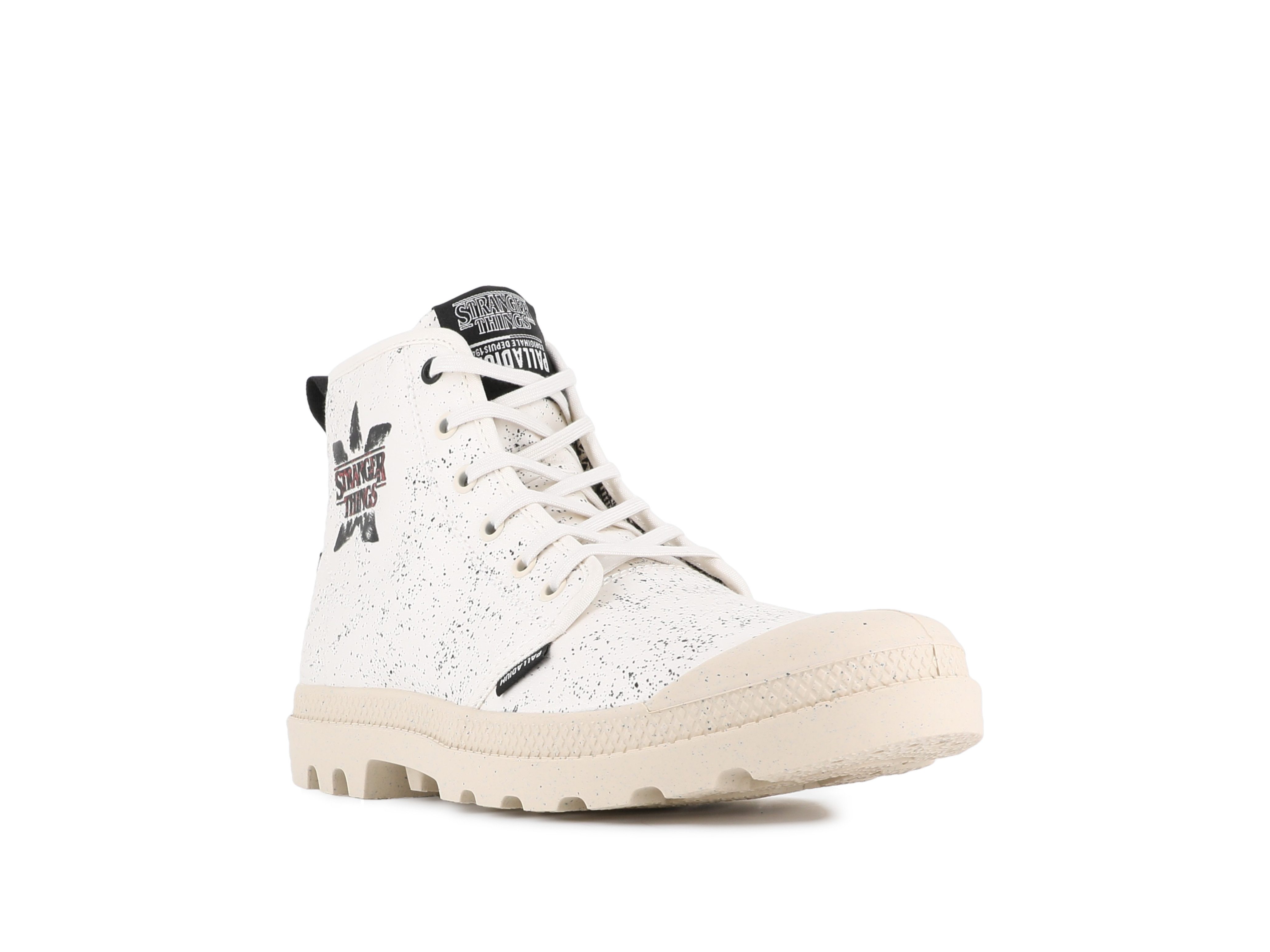 Palladium STRANGER THINGS X PAMPA DEMODOG Schnürboots Schnürstiefel aus Canvas mit Print