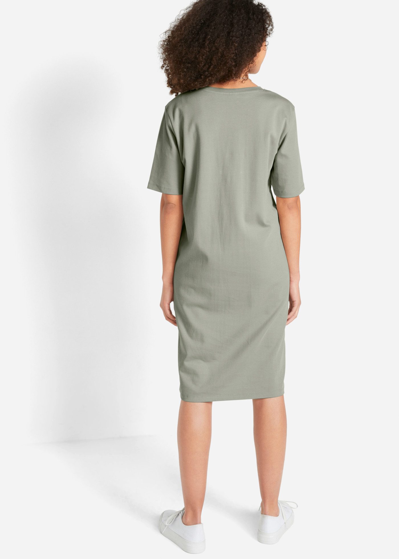 bonprix Shirtkleid (Packung, 2-tlg) für Alltag, mit Rundhalsausschnitt, Kurzarm, Oversize Passform