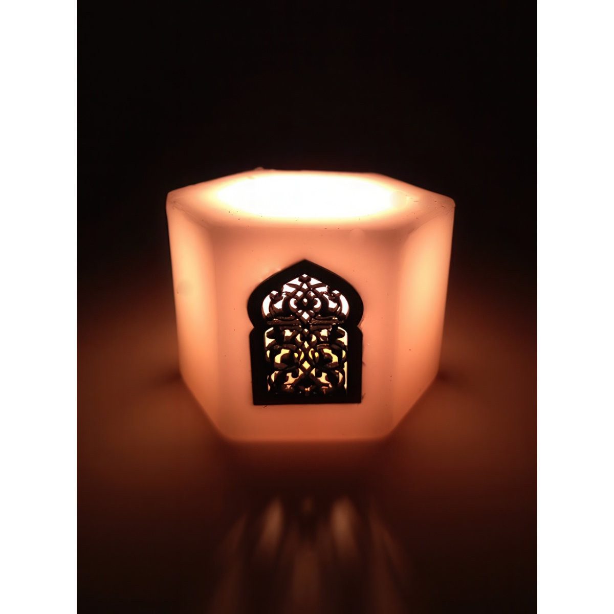 Teelichthalter Orient Windlicht Daima weiss 9cm