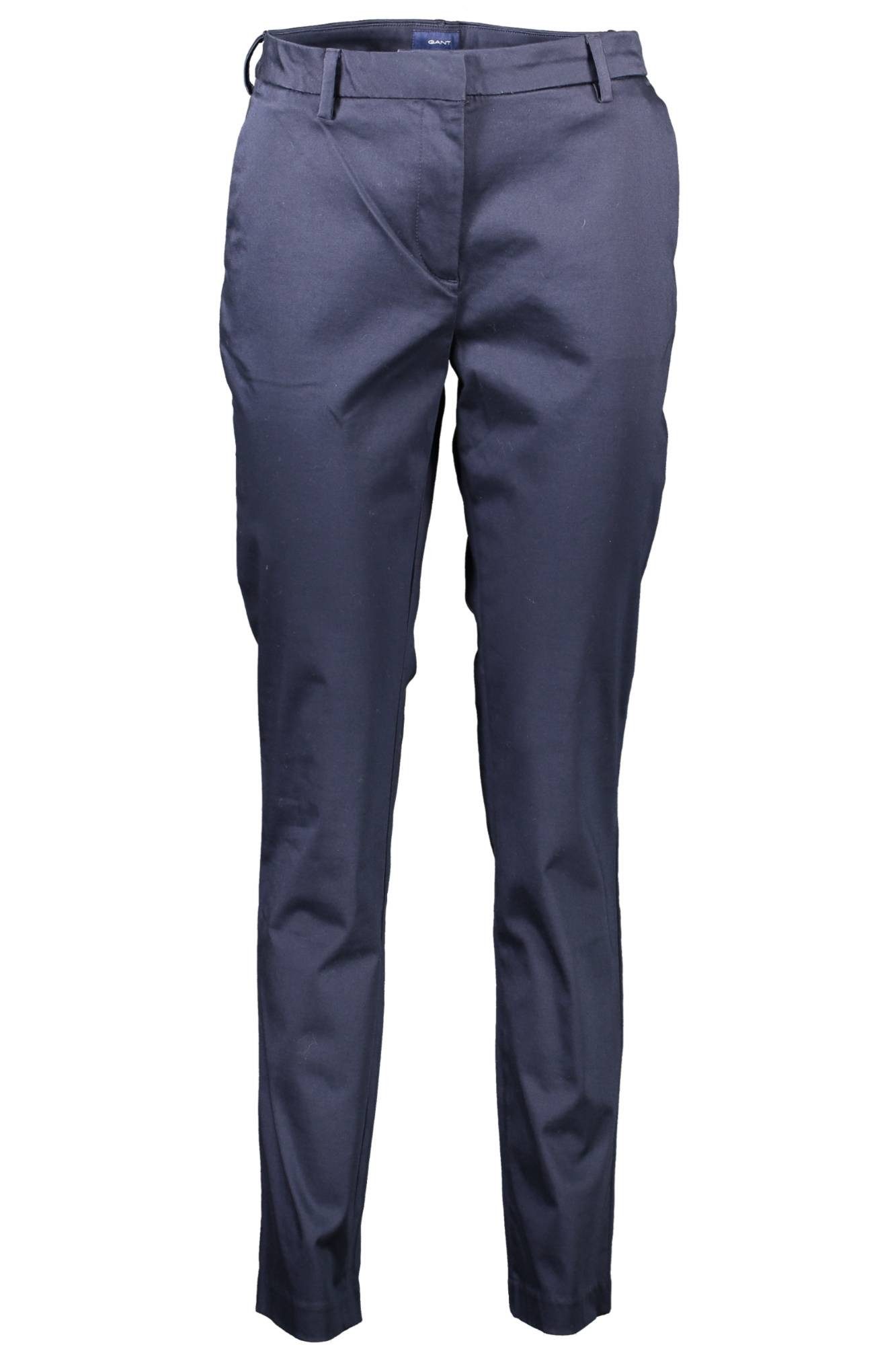 Gant 5-Pocket-Hose Elegante Damenhose in Blau mit 4 Taschen und Logodetail