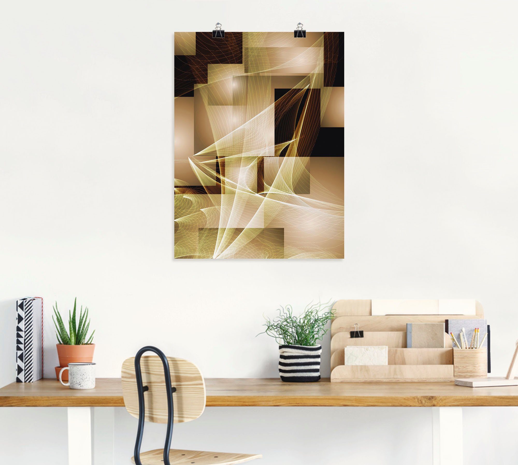 Artland Wandbild »Segelboot und Wellen«, Muster (1 Stück), in vielen Größen & Produktarten - Alubild / Outdoorbild für den Außenbereich, Leinwandbild, Poster, Wandaufkleber / Wandtattoo auch für Badezimmer geeignet-HomeTrends