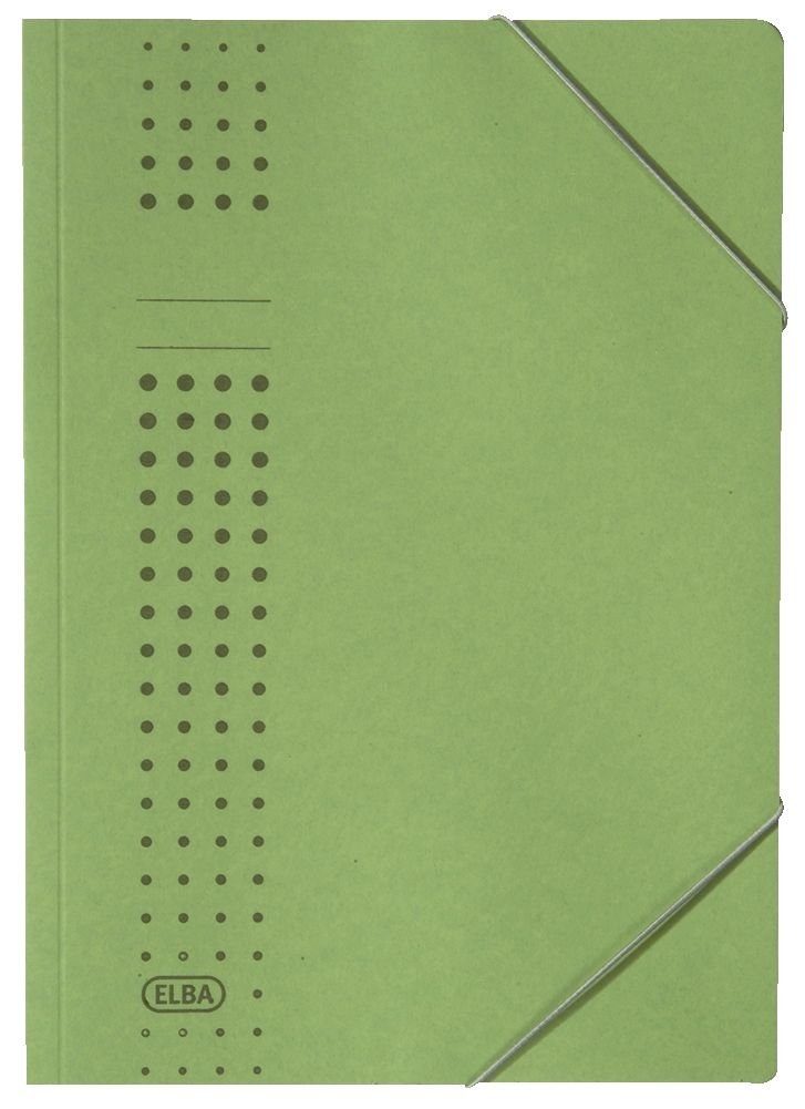 chic grün ELBA Eckspannermappe A4, ELBA Aktenmappe Karton, aus