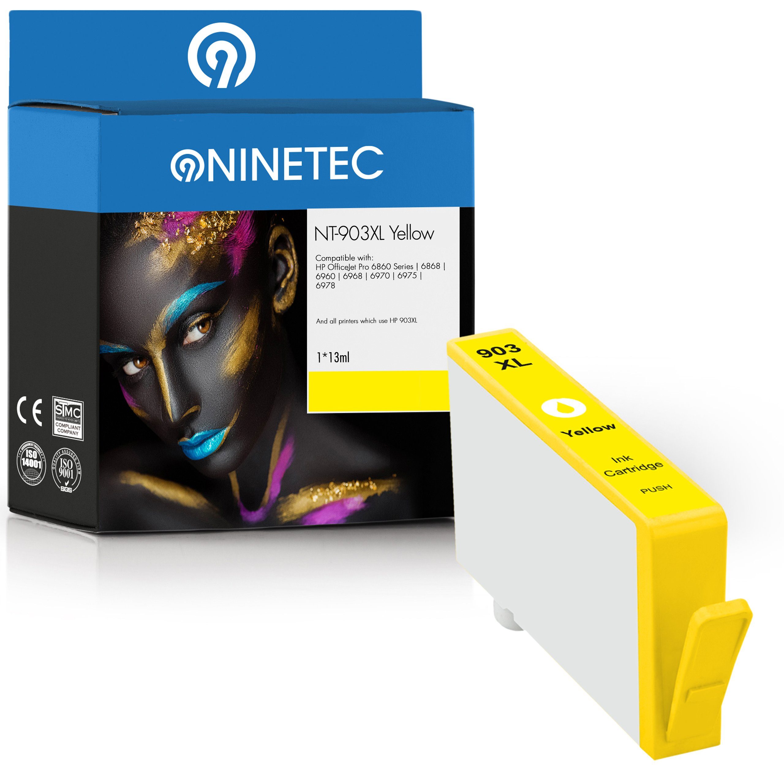 NINETEC ersetzt HP 903XL 903 XL Yellow (T6M11AE) Tintenpatrone | Tintenpatronen