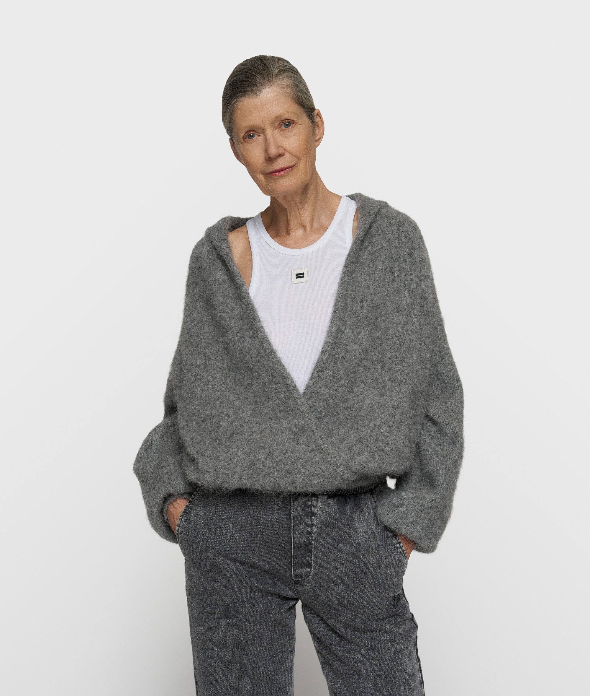 10DAYS Rundhalspullover 4004 grey melee