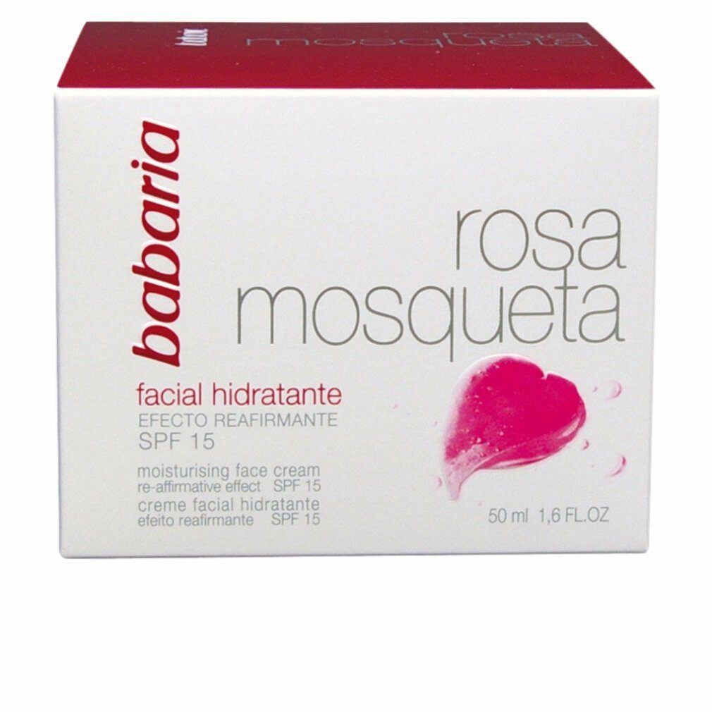Tagescreme Babaria Face Cream 24 Hour Moisture Rose hip Oil Spf15
