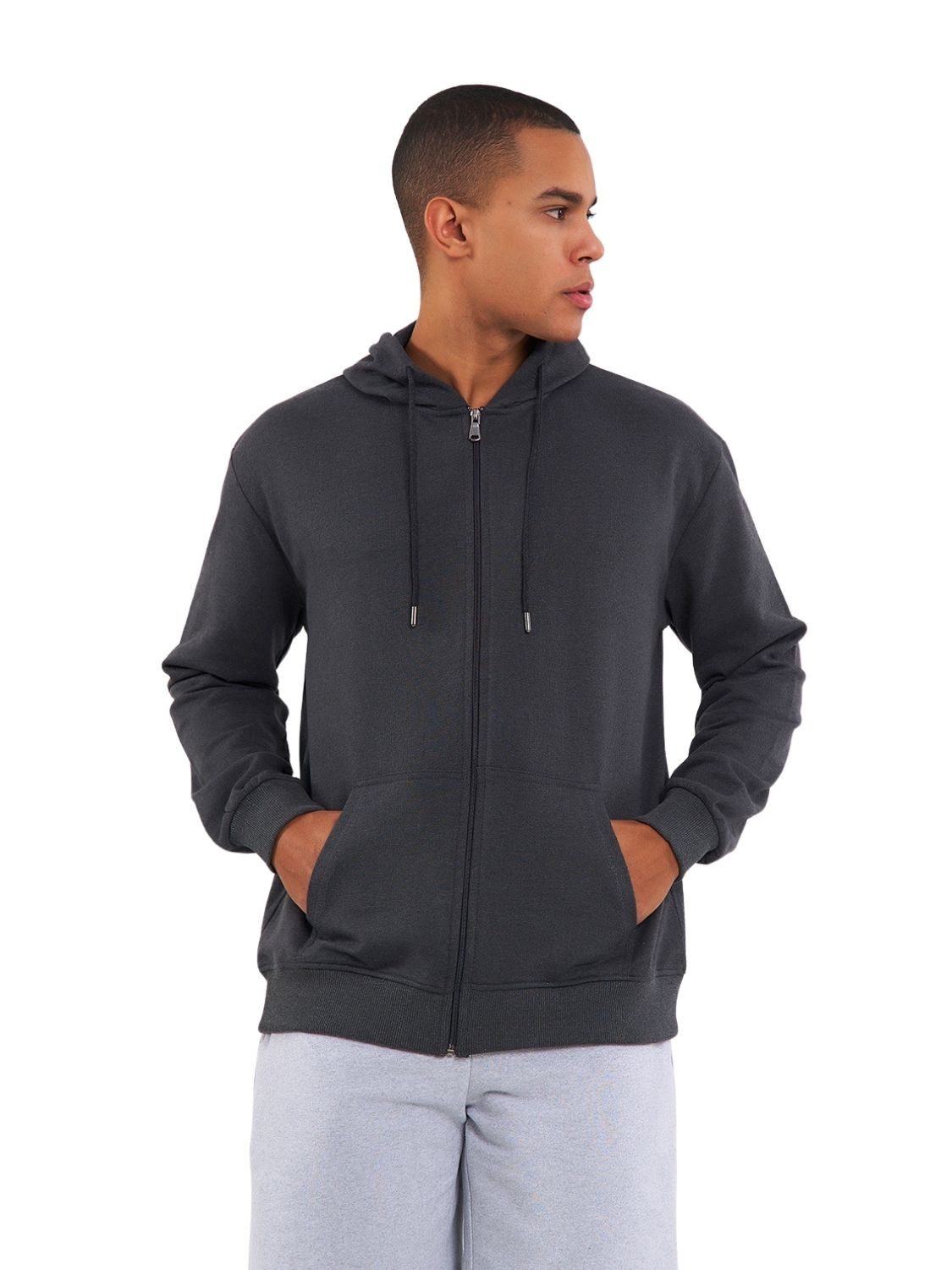 COMEOR Kapuzensweatjacke Herren Zip-Hoodie Kapuzenjacke Sweatshirt mit Reißverschluss