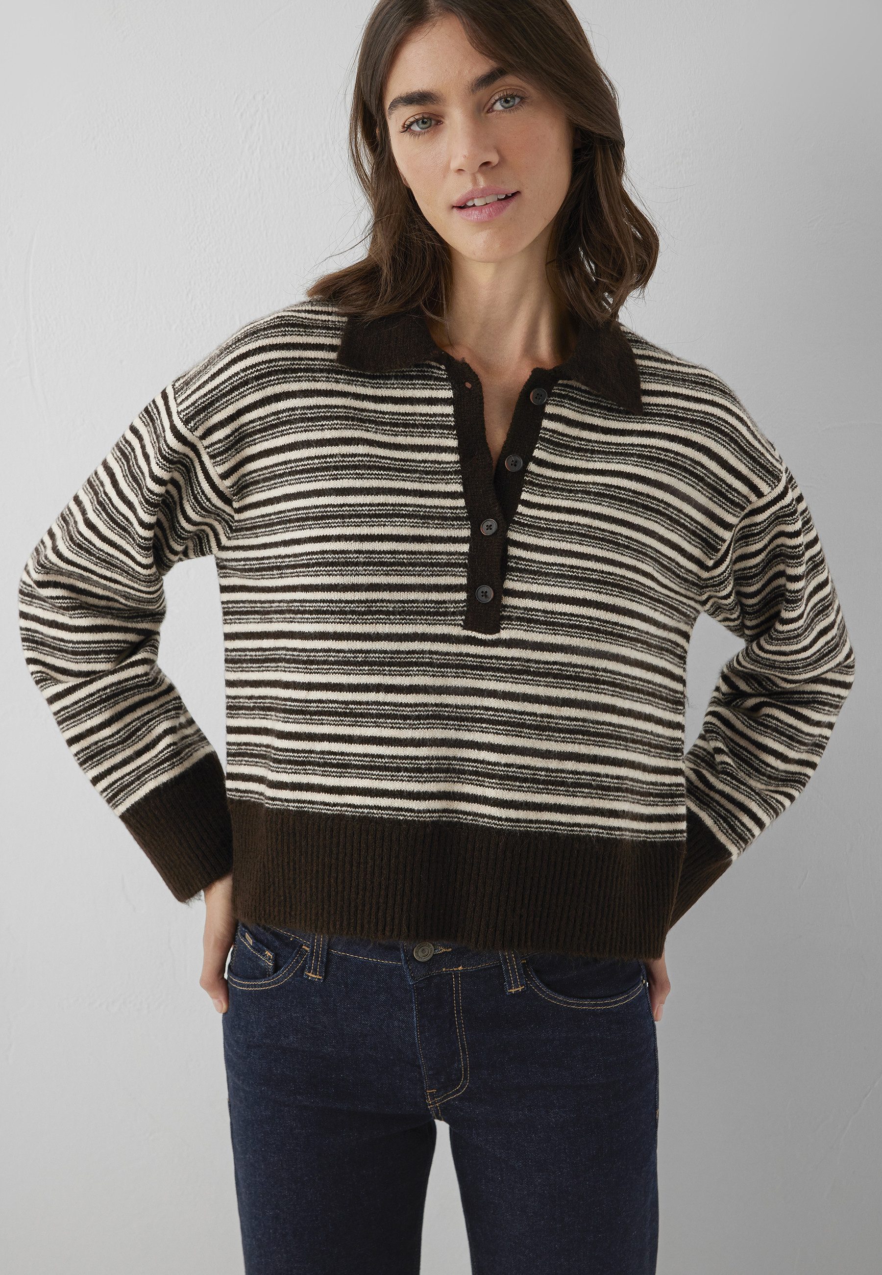 Mavi Polokragenpullover POLO NECK TRICOT Pullover Gestreift