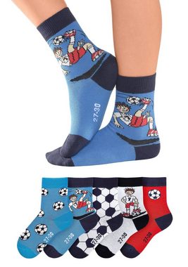 H.I.S Socken (5-Paar) mit Fußballmotiven