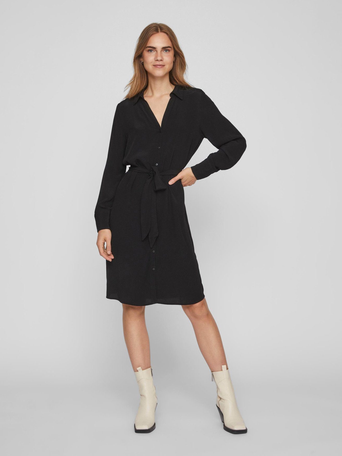 Vila Shirtkleid (lang) VIFINI L/S MIDI günstig online kaufen