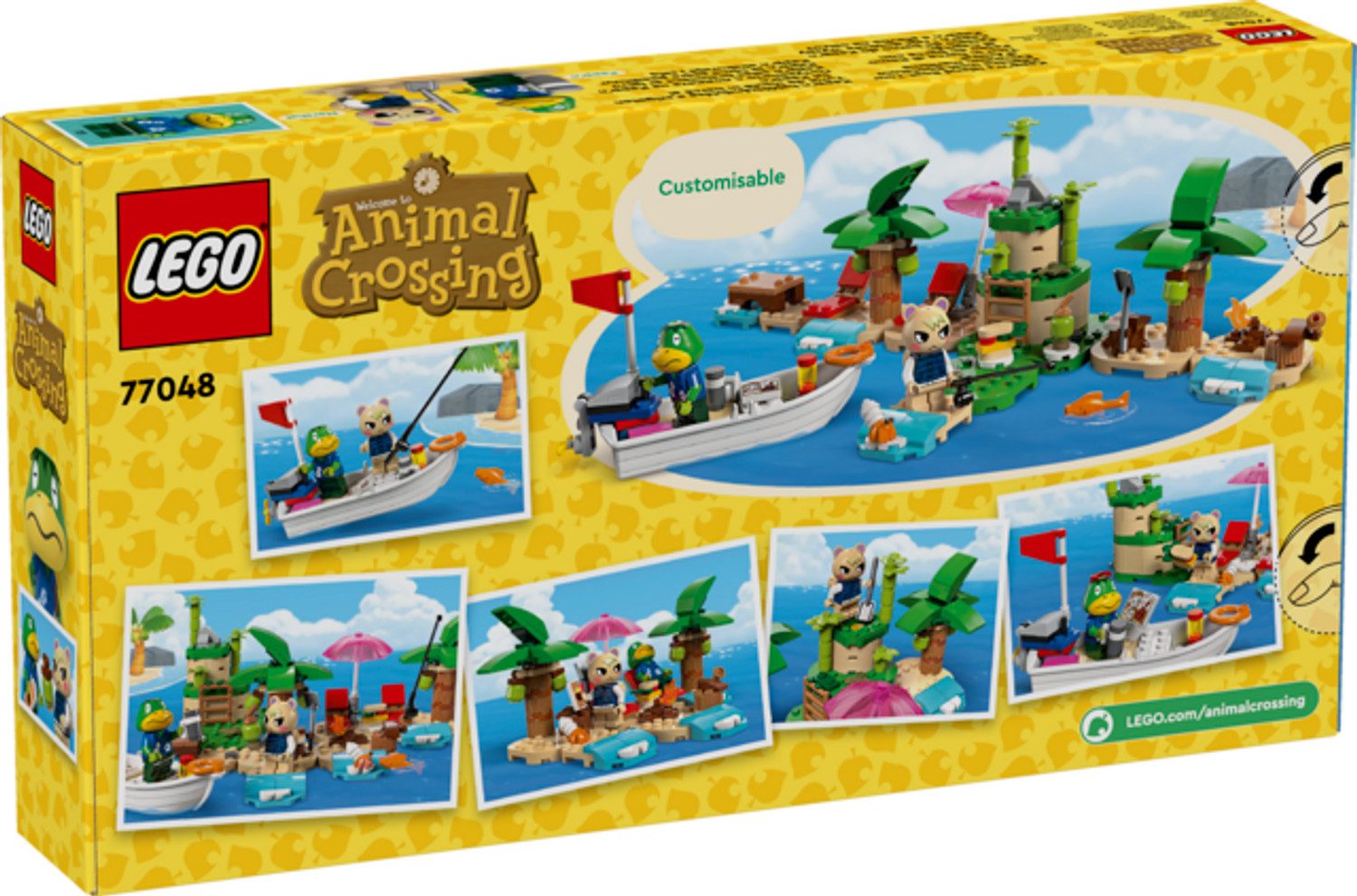 LEGO® Animal Crossing™ Käptens Insel-Bootstour Konstruktionsspielsteine, (Käptens Insel-Bootstour, Klemmbausteine), Made in Europe