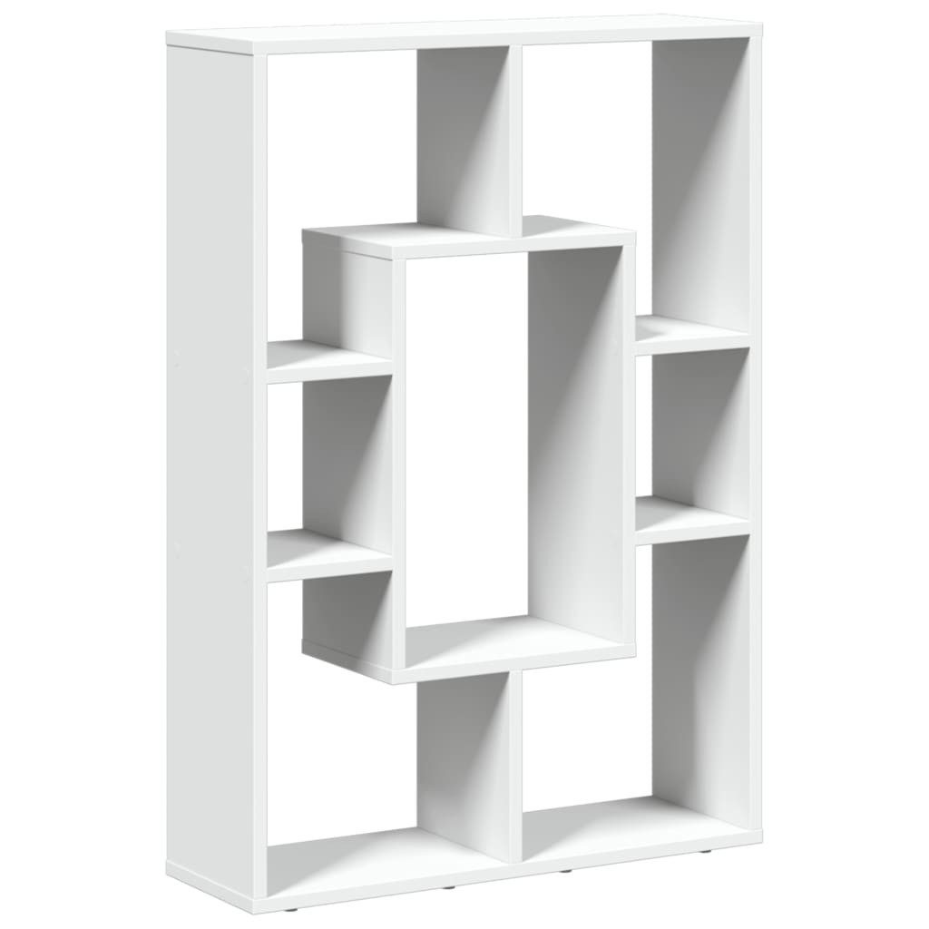 vidaXL Bücherregal Bücherregal Weiß 63 x 20 x 90 cm Holzwerkstoff, 1-tlg.