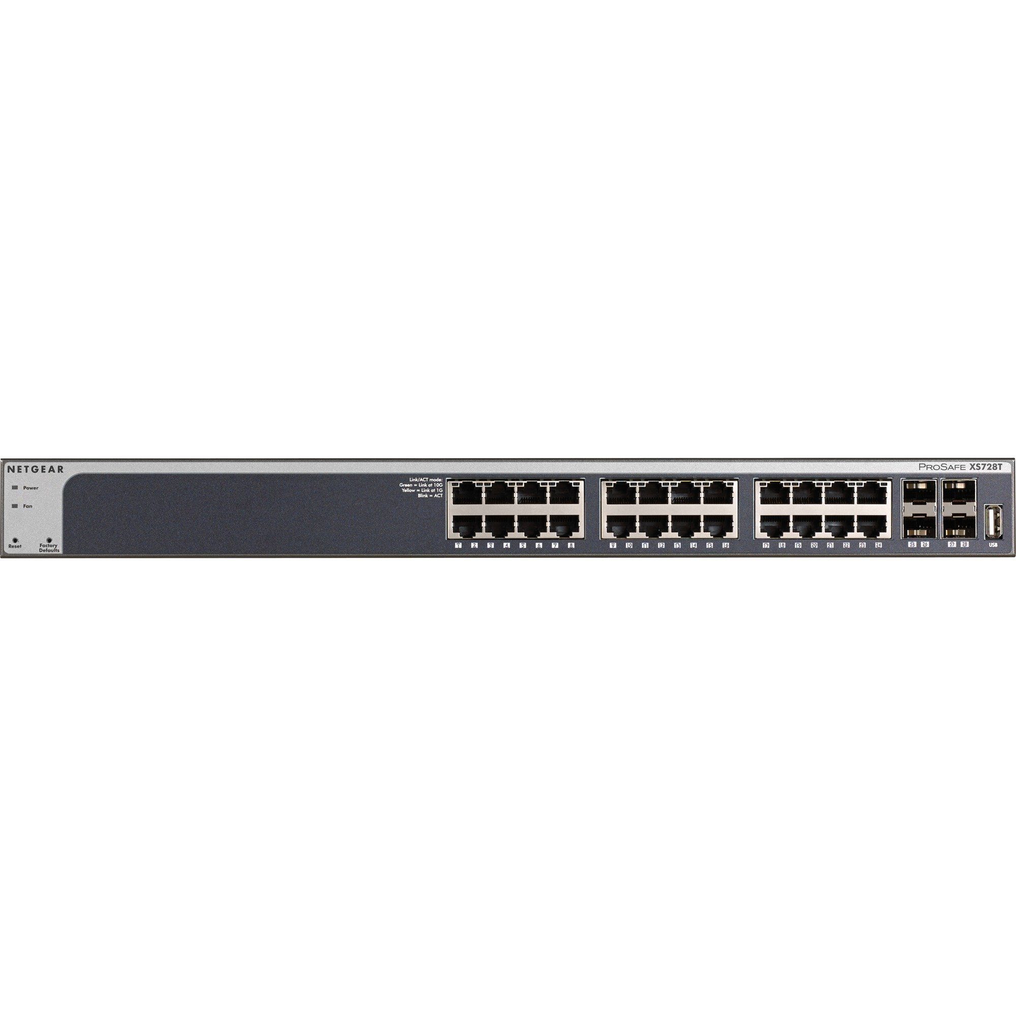 NETGEAR Netgear ProSafe Netzwerk-Switch Switch Plus XS728T 10G/MAN/24