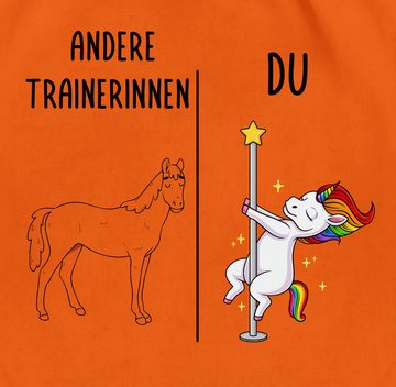 Shirtracer Turnbeutel Andere Trainerinnen Dabbing Einhorn, Trainerin Geschenk für Beste Tra, Trainerin