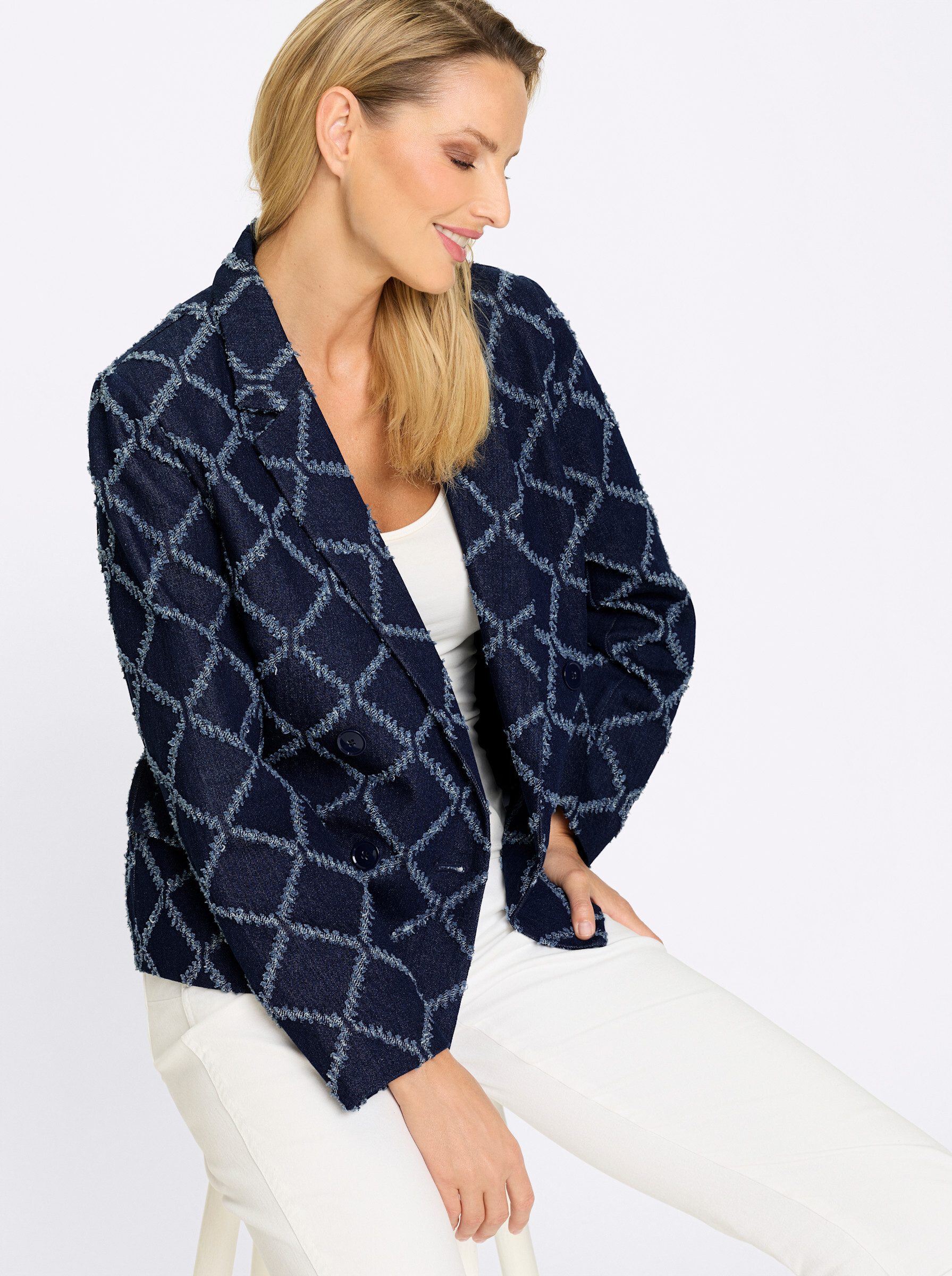 heine Blusenblazer Blazer Langarm