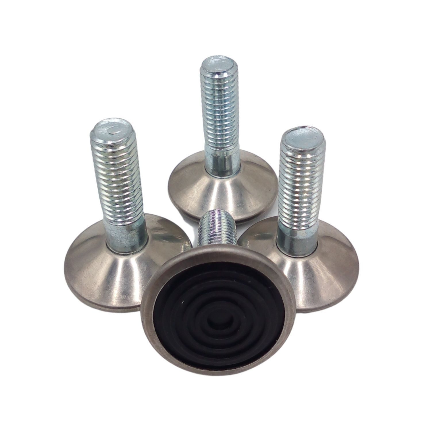 DIY Element System Gewindeschraube Regulierschraube für Stahlrohrfuß 4er-Set Ø M10 Stellschraube, (4 St)