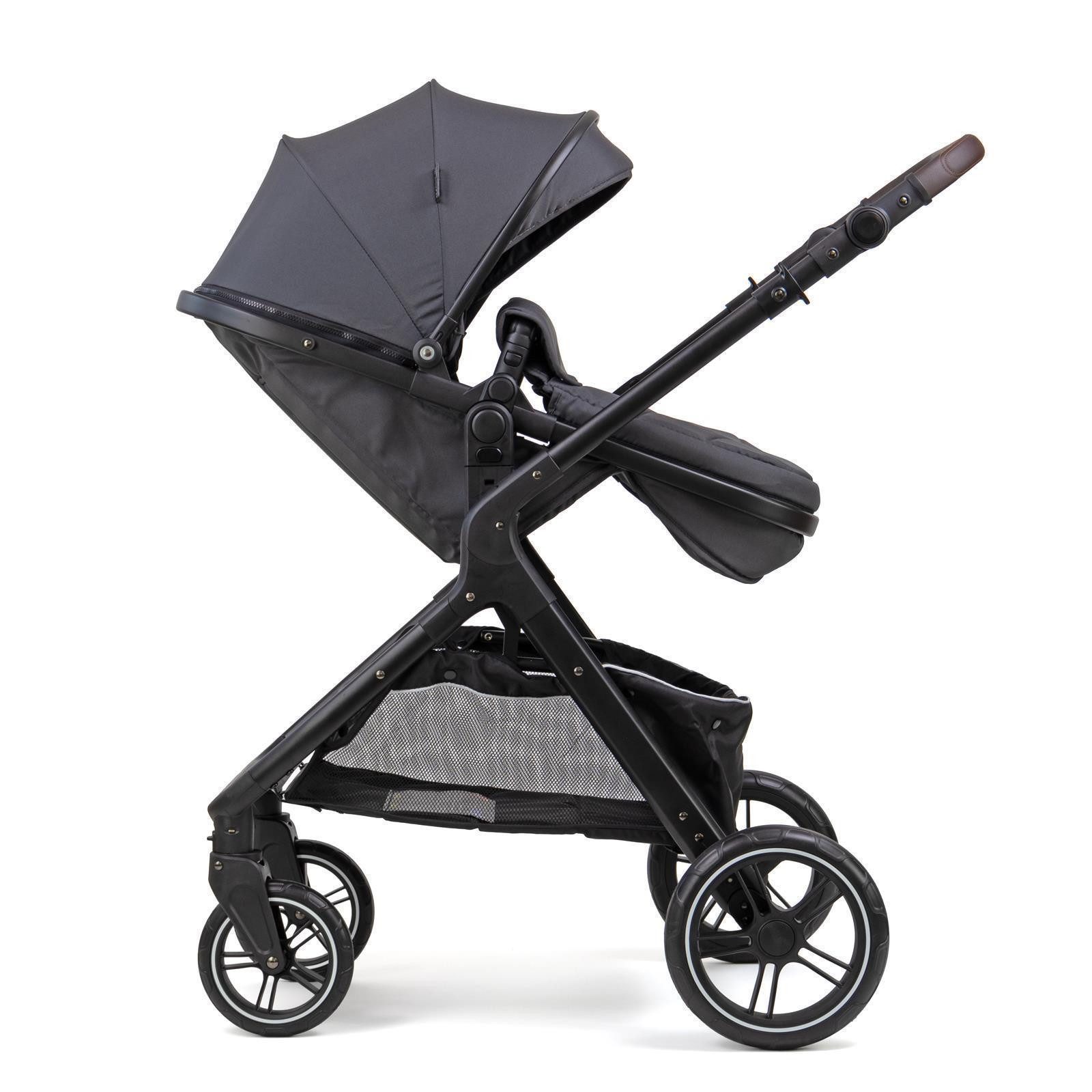 Pixini Kombi-Kinderwagen Pixini Nelio Kinderwagen 3in1 Set, Sonnenverdeck – Bild 4 von 5