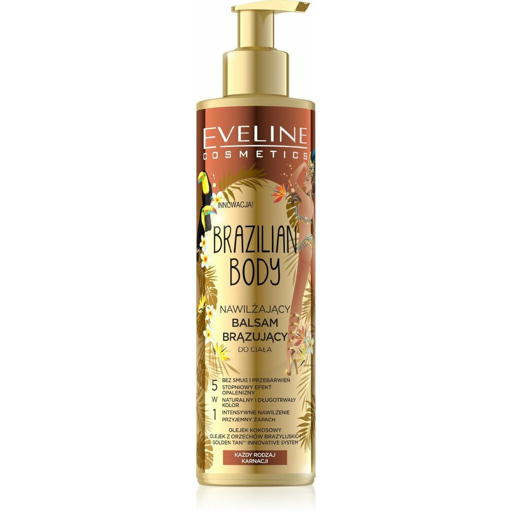 Eveline Cosmetics Körperpflegemittel EVELINE Brazilian Body feuchtigkeitsspendende Bräunungslotion 5in1