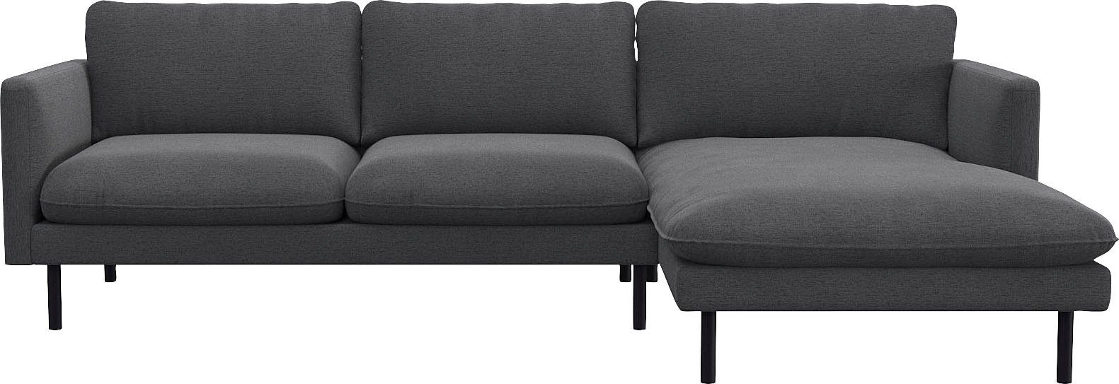 FLEXLUX Ecksofa Bolzano, elegant und bequem, L-Form, Sitzaufbau mit Kaltschaum & Stahl-Wellen, loose Sitz -& Rückenkissen